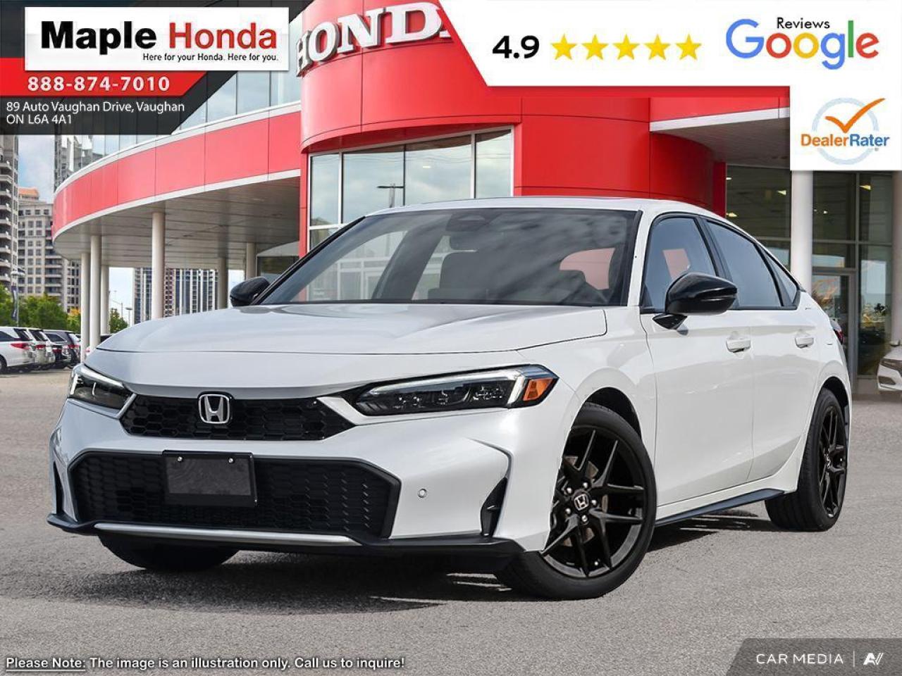 New 2025 Honda Civic Hatchback Hybrid 5DR CIVIC SPORT HYB for sale in Vaughan, ON