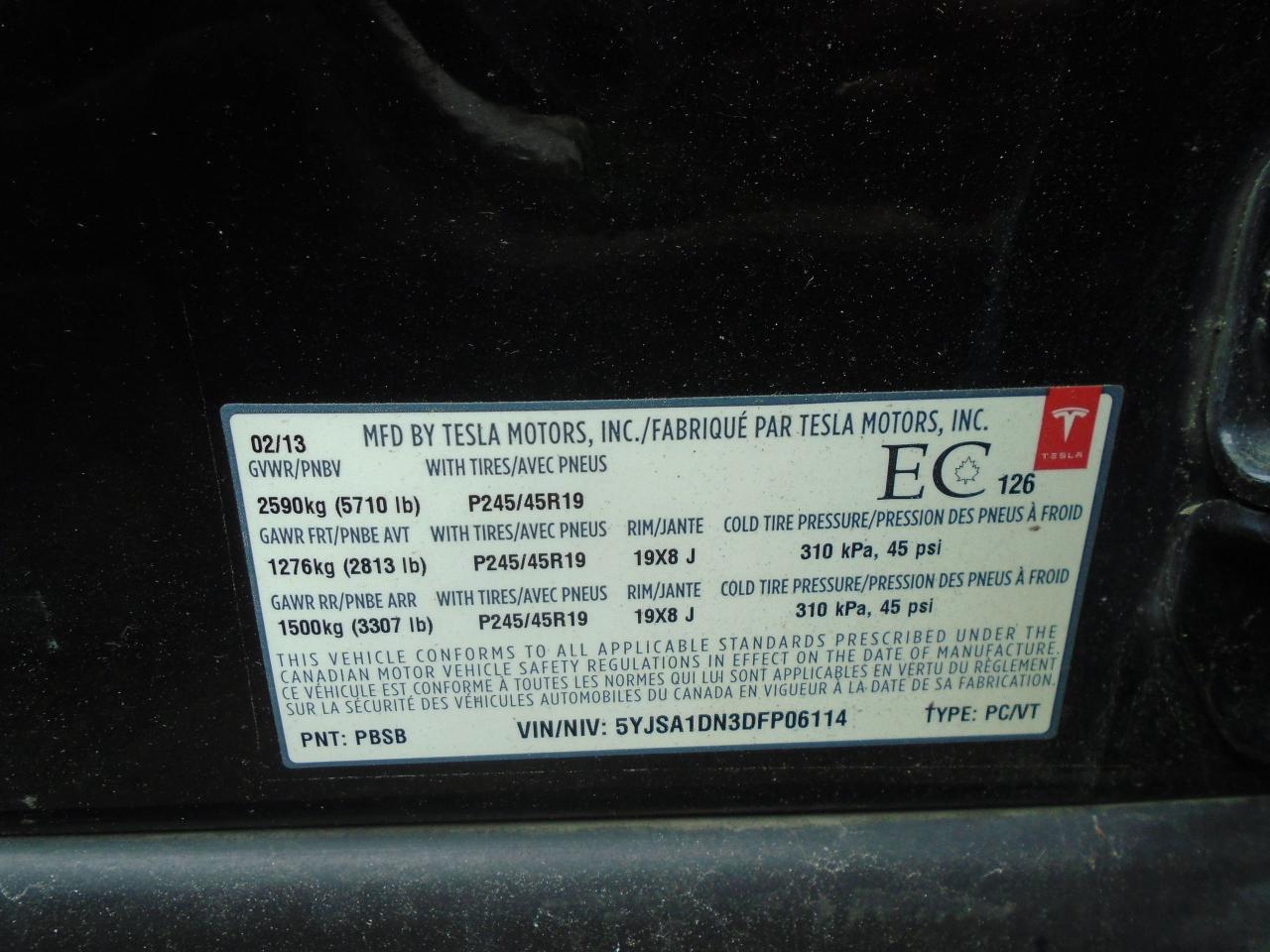 2013 Tesla Model S Model S 85 Sdn 396km FULL CHARGE - Photo #42