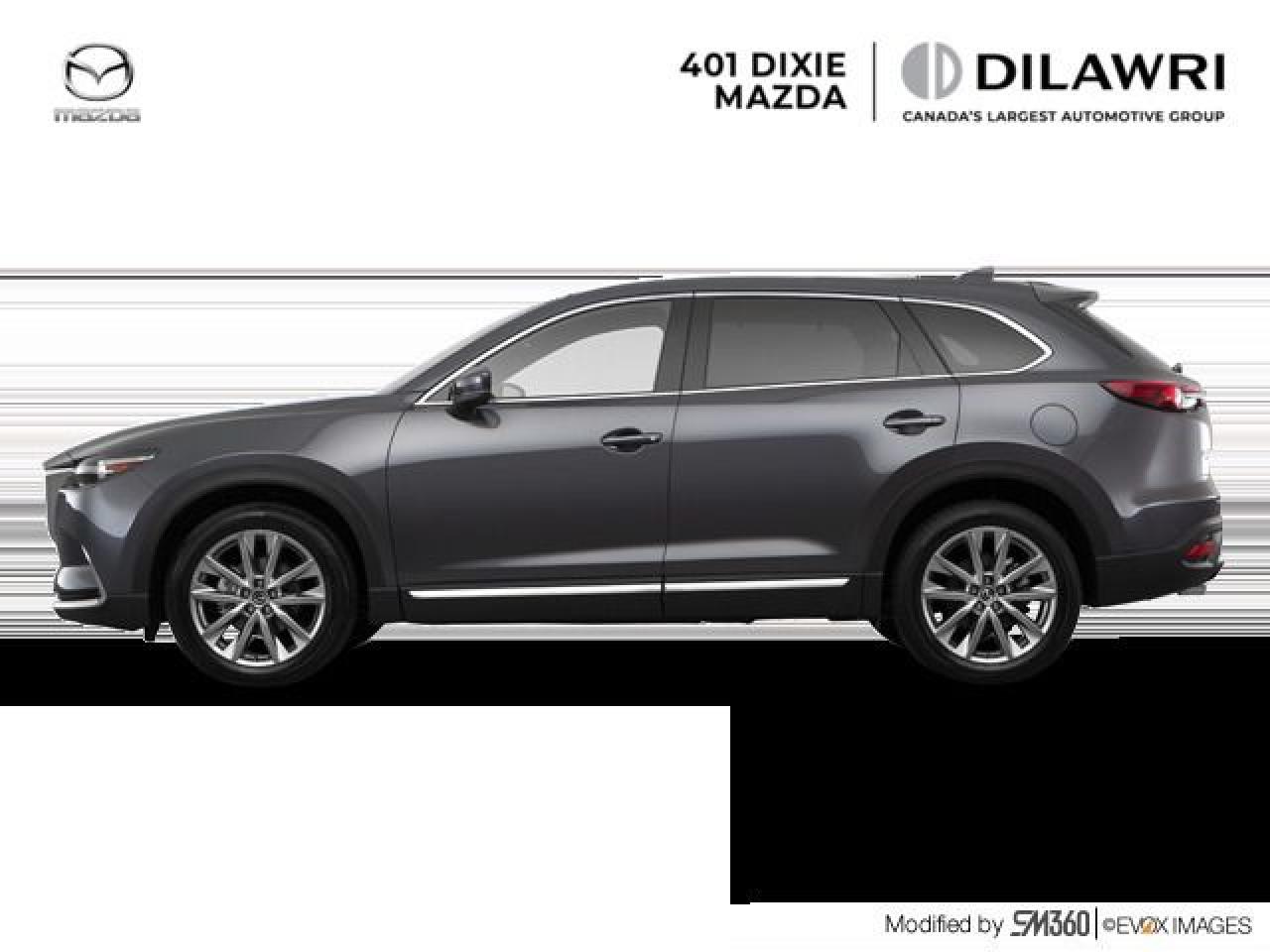Experience premium comfort, advanced technology, and powerful performance in this 2022 Mazda CX-9 GT – a sophisticated 3-row SUV designed for families and drivers who crave refinement. Under the hood, a turbocharged 2.5L SKYACTIV-G engine delivers smooth, responsive power paired with a 6-speed automatic transmission and standard i-ACTIV all-wheel drive for confident handling in all conditions. The GT trim adds a luxurious touch with leather-trimmed seats, heated and ventilated front seats, heated second-row captains chairs, a heated steering wheel, and tri-zone automatic climate control. Stay connected with a 10.25-inch full-colour display, integrated navigation, Apple CarPlay, Android Auto, and a premium 12-speaker Bose audio system. Other standout features include a power sunroof, hands-free power liftgate, 20-inch alloy wheels, and advanced safety technologies like adaptive cruise control, lane keep assist, blind-spot monitoring, and smart city brake support. With seating for six, upscale interior finishes, and Mazdas signature driving dynamics, the 2022 CX-9 GT delivers an exceptional driving experience for every journey.



___________________________________________________________________________________________________________

Experience worry-free car ownership when you purchase a Dilawri Certified Pre-Owned Vehicle from 401 Dixie Mazda, you will be entitled to exclusive benefits such as...

105 point safety and quality inspection.

Inspected and serviced by factory-trained technicians.

3 days or 300km exchange policy **

Powertrain Warranty 90 days or 3000km**

Complimentary roadside assistance for 1 year up to 50kms 

___________________________________________________________________________________________________________

401 Dixie Mazda has been proudly serving in Mississauga, Brampton, Oakville, Milton, Burlington, Hamilton, Guelph, Kitchener, Waterloo, Newmarket, Aurora, Barrie, Scarborough, Markham, Richmond hill, Toronto, Ajax, Pickering, Oshawa and Windsor through the Dilawri Group. No hidden costs or fees.

___________________________________________________________________________________________________________

Privately owned and operated by the Dilawri family since 1985, Dilawri continues to build on a history of excellence as Canadas largest automotive group. The companys network represents 37 of the worlds most beloved automotive brands at 80 franchised dealerships in Canada and the US. Dilawri is a 2023 winner of the Canadas Best Managed Companies program, which recognizes excellence in private Canadian-owned companies.


Dilawri is proud to offer exceptional products and services, delivered by our more than 3,500 employees. We are committed to leadership in business as well as in the communities we serve. Since 2002, the Dilawri Foundation has contributed millions of dollars to a wide range of charitable causes.


While we make every effort to provide you with two keys for all our pre-owned vehicles. However, unless otherwise specified in your purchase agreement.


Price online reflects a $1000 Finance Credit applied. Cash Price will differ.