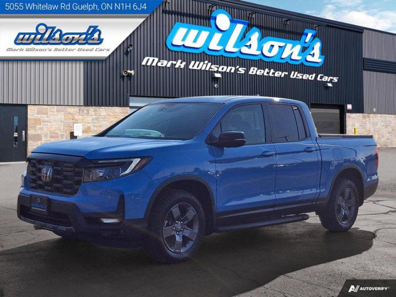 Used 2024 Honda Ridgeline TrailSport | Leather | Sunroof | Wireless Charging | Carplay + Android Auto | for sale in Guelph, ON