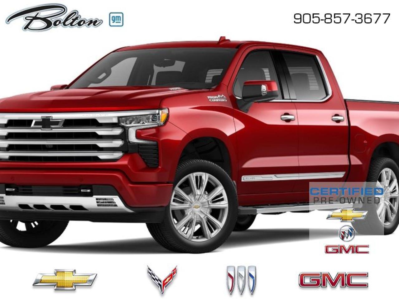 Used 2024 Chevrolet Silverado 1500 High Country CERTIFIED PRE-OWNED - FINANCE @ 4.99% for sale in Bolton, ON