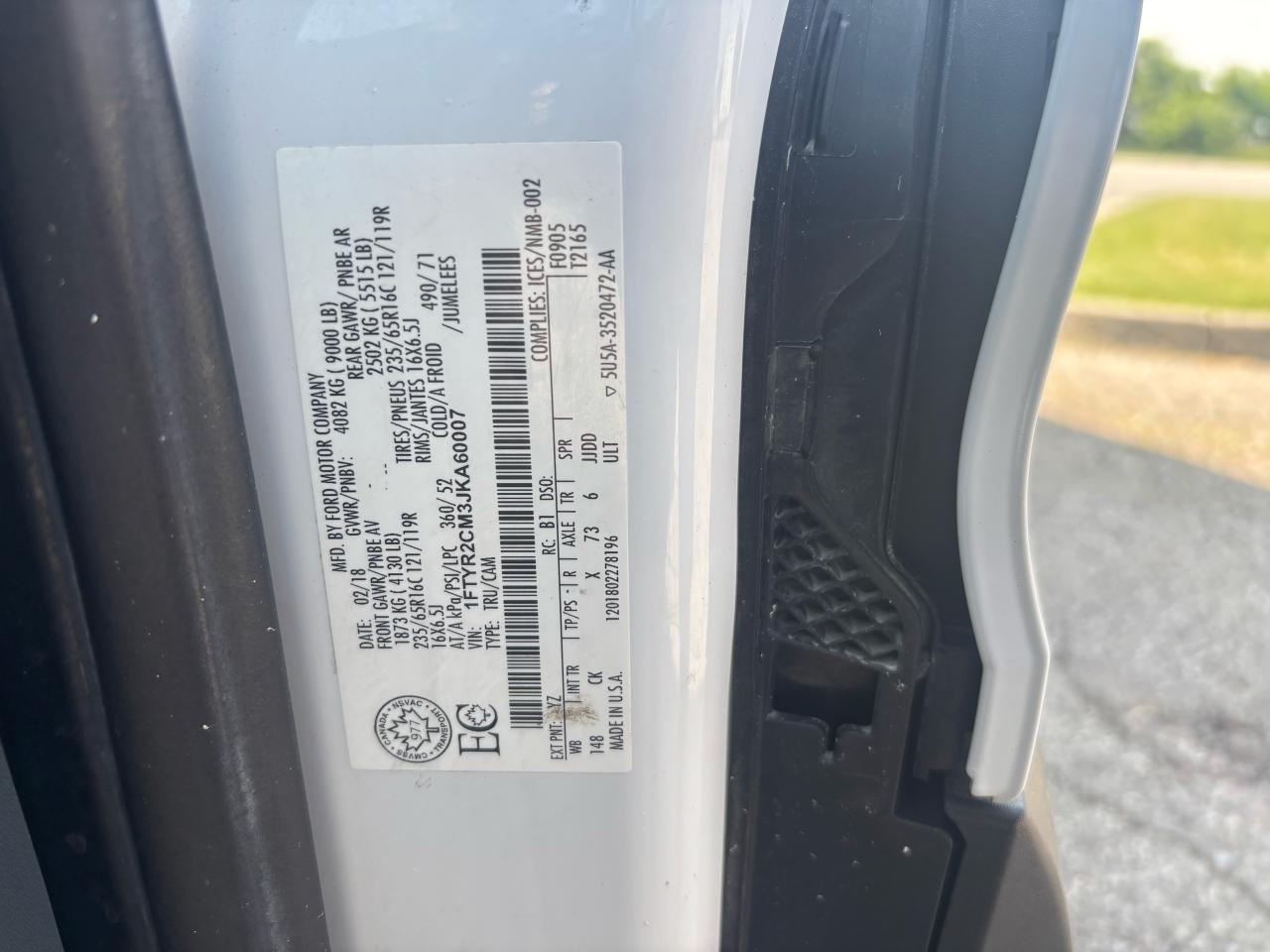 2018 Ford Transit XLT MID ROOF - Photo #12