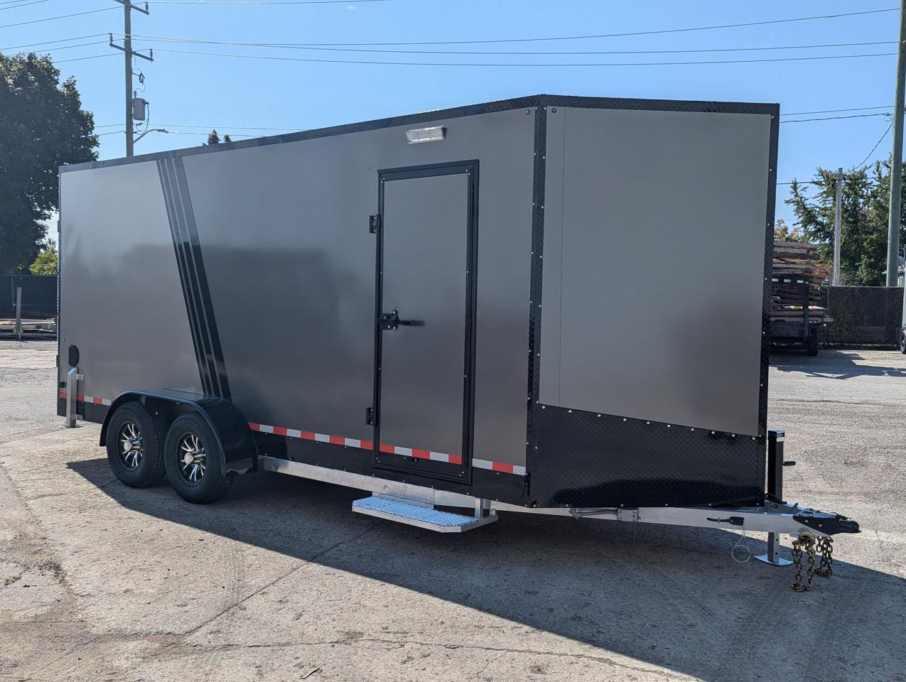 Used 2024 Canadian Trailer Company 7x18 V-Nose Cargo Trailer Aluminum Tandem Axle for sale in Guelph, ON