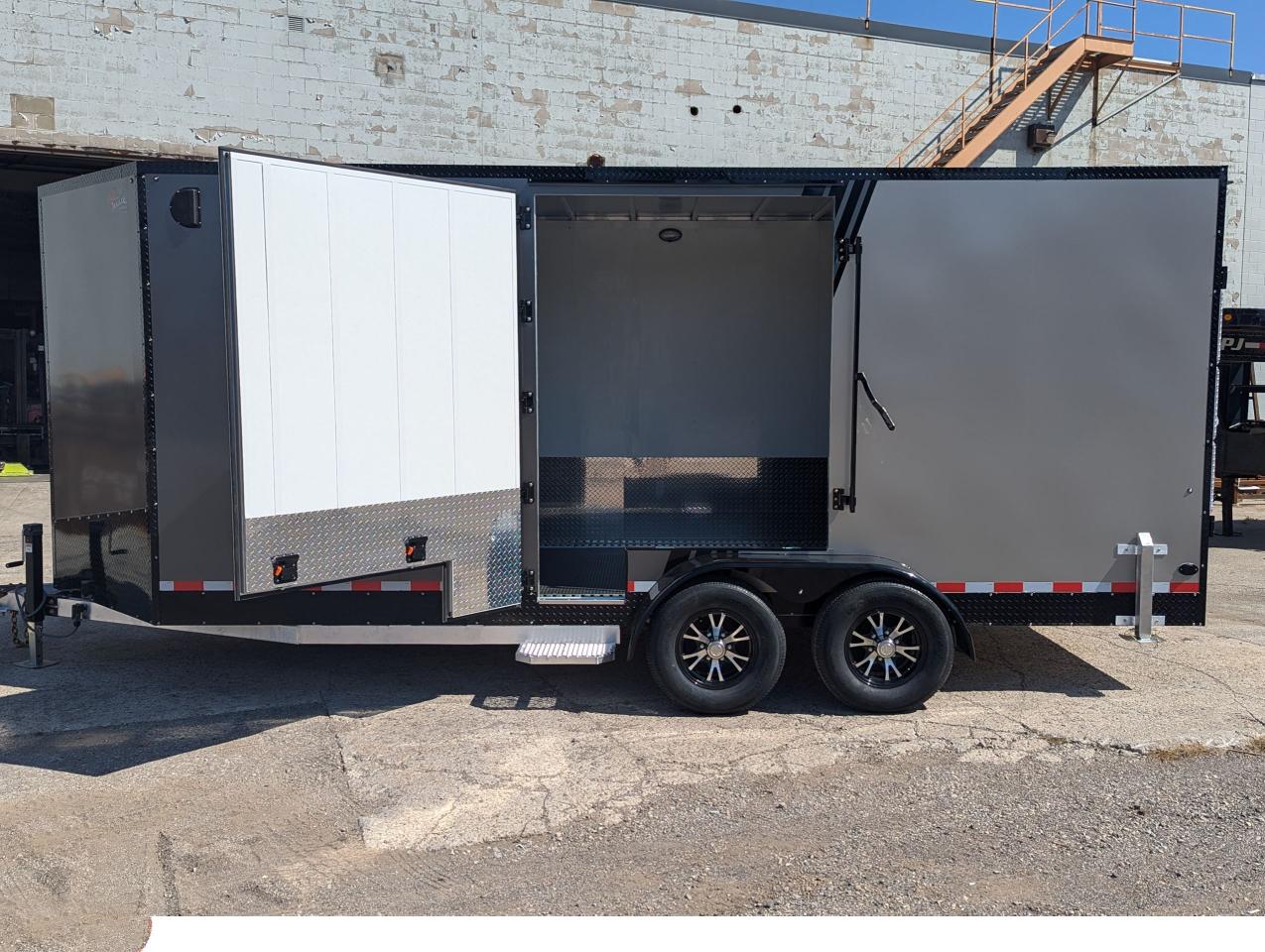 2024 Canadian Trailer Company 7x18 V-Nose Cargo Trailer Aluminum Tandem Axle Photo2