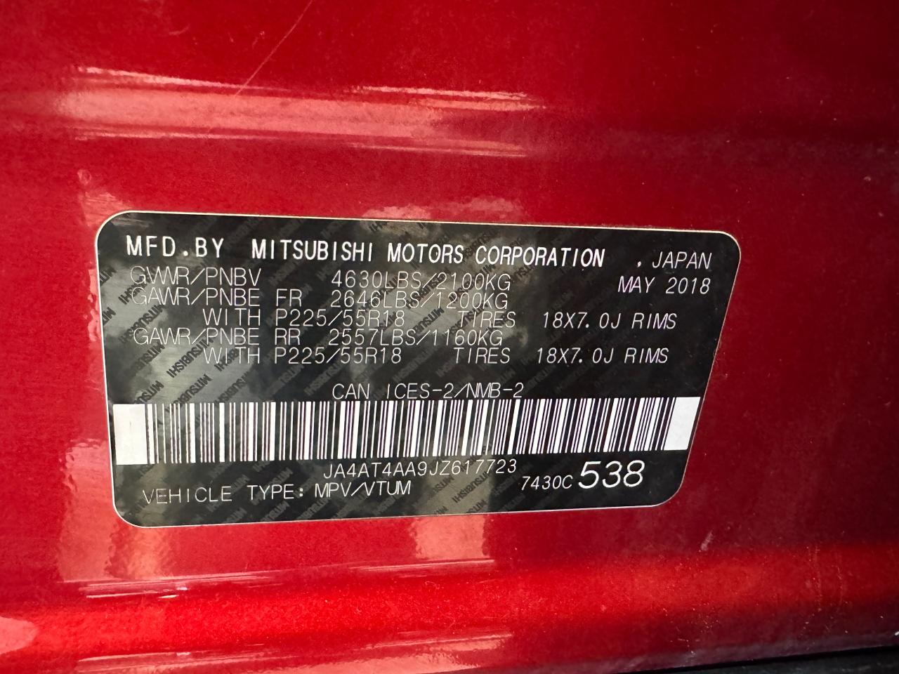 2018 Mitsubishi Eclipse Cross SE AWD+New Tires+Brakes+BSM+CLEAN CARFAX - Photo #42