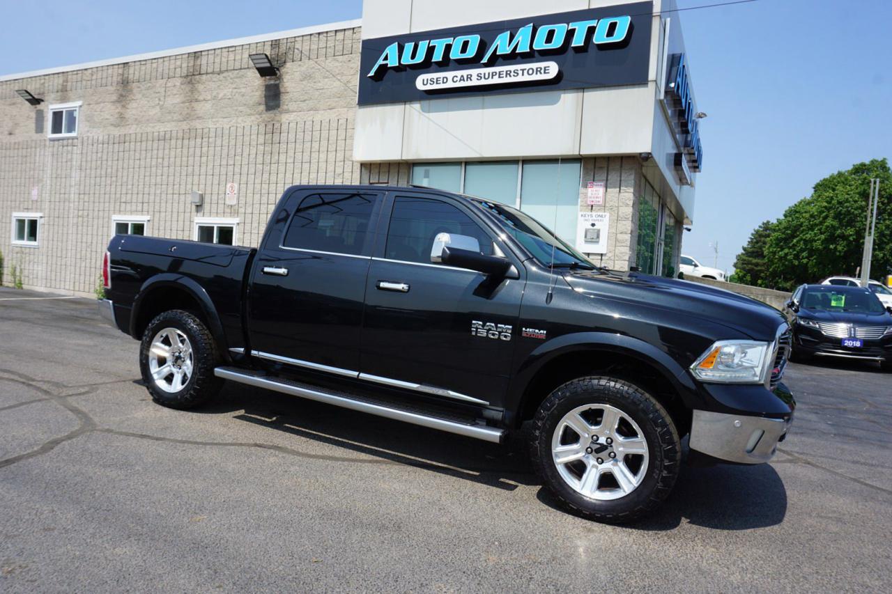 Used 2016 RAM 1500 V8 HEMI LIMITED 4WD CREW CERTIFIED *ACCIDNET FREE* CAMERA NAV BLUETOOTH LEATHER HEATED SEATS SUNROOF CRUISE ALLOYS for sale in Burlington, ON