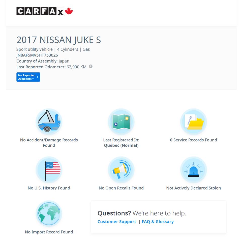 2017 Nissan Juke SV Black Pearl Edition AWD+Camera+CLEAN CARFAX Photo