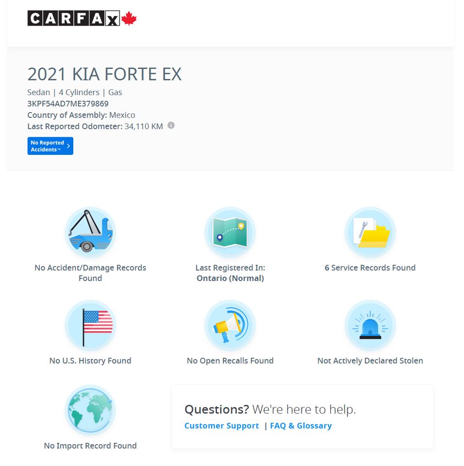 2021 Kia Forte EX+Roof+Lane Keep Assist+ApplePlay+CLEAN CARFAX Photo