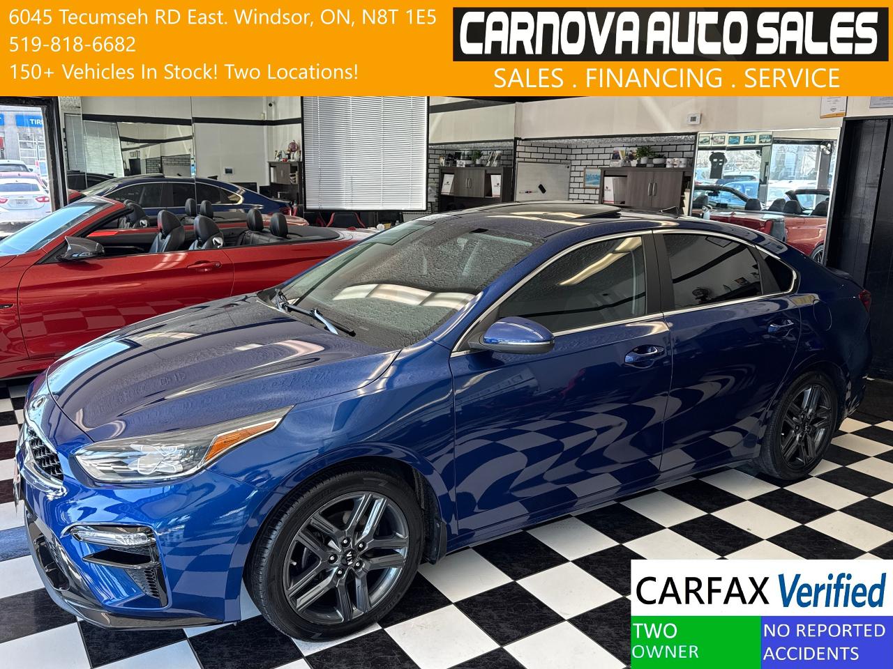 Used 2021 Kia Forte EX+Roof+Lane Keep Assist+ApplePlay+CLEAN CARFAX for sale in Windsor, ON