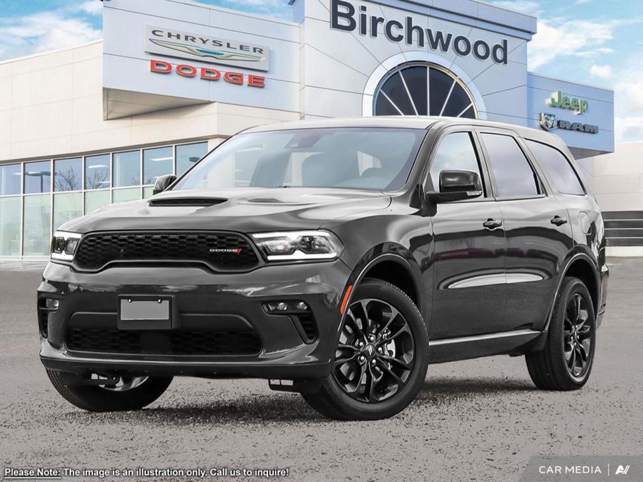2nd row fold/tumble captain chairs
Blacktop Package
Federal A/C Excise Tax
Federal Green Levy
11 additional litres of gas
Experience the future of SUVs with the 2025 Dodge Durango GT Plus AWD. This cutting-edge vehicle combines power, comfort, and technology for the modern family on the go.

Key Features:
- Advanced 3.6L 6-cylinder engine with efficient AWD system
- Luxurious sport heated leather steering wheel for ultimate comfort
- 4G LTE Wi-Fi Hot Spot for seamless connectivity
- Innovative ParkView Back-Up Camera for enhanced safety
- Power Liftgate for effortless cargo access
- Auto-dimming rearview mirror and rain-sensing wipers
- Third-row seating with power-adjustable head restraints

Dont miss out on this exceptional SUV! Reserve yours today at Birchwood Chrysler Dodge Jeep Ram. Contact us to schedule a test drive and experience the future of driving. With 0% financing available and exclusive employee pricing, now is the perfect time to upgrade your ride. Visit www.birchwoodchrysler.ca to start your journey towards owning this remarkable Durango GT Plus.
Birchwood Chrysler Dodge is your choice for New Chrysler, Dodge, Jeep, RAM vehicles in Winnipeg. 
 
With us, Experience is Everything. Complete as much or as little of your purchase online as you like. All pricing you see is what you pay. No hidden fees. All new vehicle special offers and discounts are already calculated in the pricing. On our website you can choose payment options and terms knowing these are transparent and accurate.

Start your purchase online to build your exact pricing to your specifics like how much money down, vehicle trade and any accessories or added optional protection that suits your needs.

Any questions let us know by calling (204) 774-4444, wed love to send you a video to clarify any questions about a vehicle!

Visit us in store at 90-3965 Portage Ave in the Birchwood Autopark.

Dealer permit #5686
Dealer permit #5686