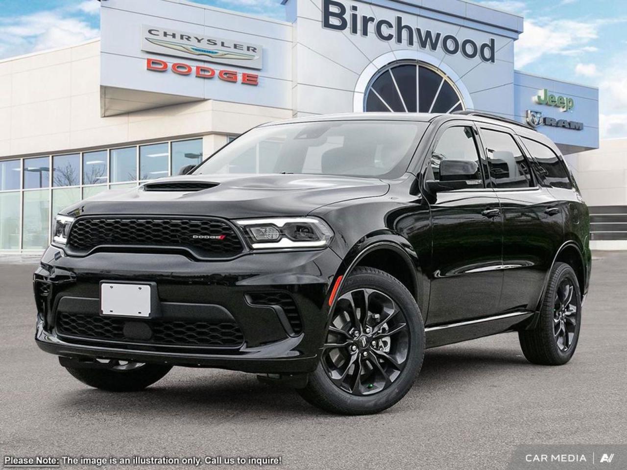 50 State Emissions
Blacktop Package
Federal A/C Excise Tax
Federal Green Levy
11 additional litres of gas
Experience the future of SUV driving with the 2025 Dodge Durango GT Plus AWD. This cutting-edge vehicle combines power, comfort, and advanced technology to deliver an unparalleled driving experience.

- 3.6L 6-cylinder engine with All-Wheel Drive for optimal performance
- Spacious interior with seating for 6 passengers
- Advanced 4G LTE Wi-Fi hotspot for seamless connectivity
- Sport heated leather steering wheel for luxurious comfort
- ParkView Back-Up Camera and curtain airbags for enhanced safety
- Auto-dimming rearview mirror and power liftgate for convenience
- LED headlamps with auto on/off feature for improved visibility

Dont miss out on this exceptional SUV. Reserve yours today at Birchwood Chrysler Dodge Jeep Ram. Contact us to schedule a test drive and experience the future of driving firsthand. With 0% financing available and employee pricing, now is the perfect time to make the 2025 Durango GT Plus your own.
Birchwood Chrysler Dodge is your choice for New Chrysler, Dodge, Jeep, RAM vehicles in Winnipeg. 
 
With us, Experience is Everything. Complete as much or as little of your purchase online as you like. All pricing you see is what you pay. No hidden fees. All new vehicle special offers and discounts are already calculated in the pricing. On our website you can choose payment options and terms knowing these are transparent and accurate.

Start your purchase online to build your exact pricing to your specifics like how much money down, vehicle trade and any accessories or added optional protection that suits your needs.

Any questions let us know by calling (204) 774-4444, wed love to send you a video to clarify any questions about a vehicle!

Visit us in store at 90-3965 Portage Ave in the Birchwood Autopark.

Dealer permit #5686
Dealer permit #5686
