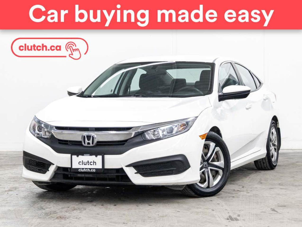 Used 2017 Honda Civic LX w/ Apple CarPlay & Android Auto, Front Heated Seats, Rearview Cam for sale in Toronto, ON