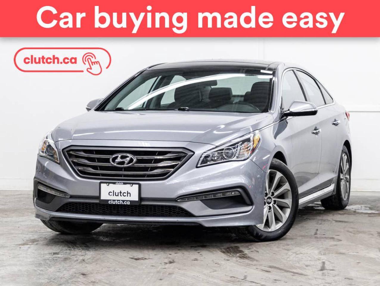 Used 2017 Hyundai Sonata Sport Tech w/ Apple CarPlay & Android Auto, Nav, Panoramic Moonroof for sale in Toronto, ON