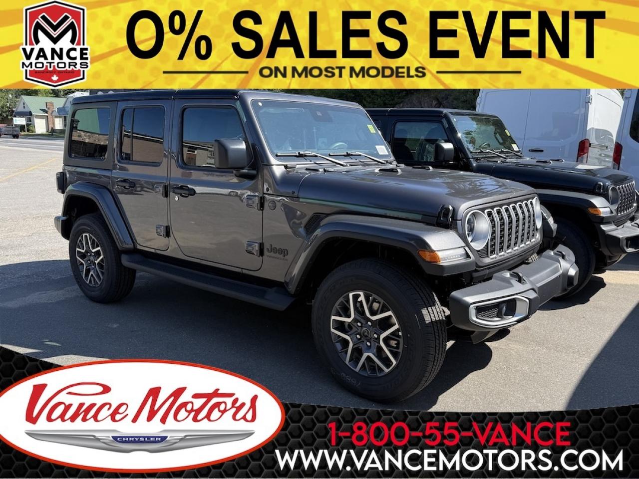 New 2025 Jeep Wrangler SAHARA 4X4 for sale in Bancroft, ON