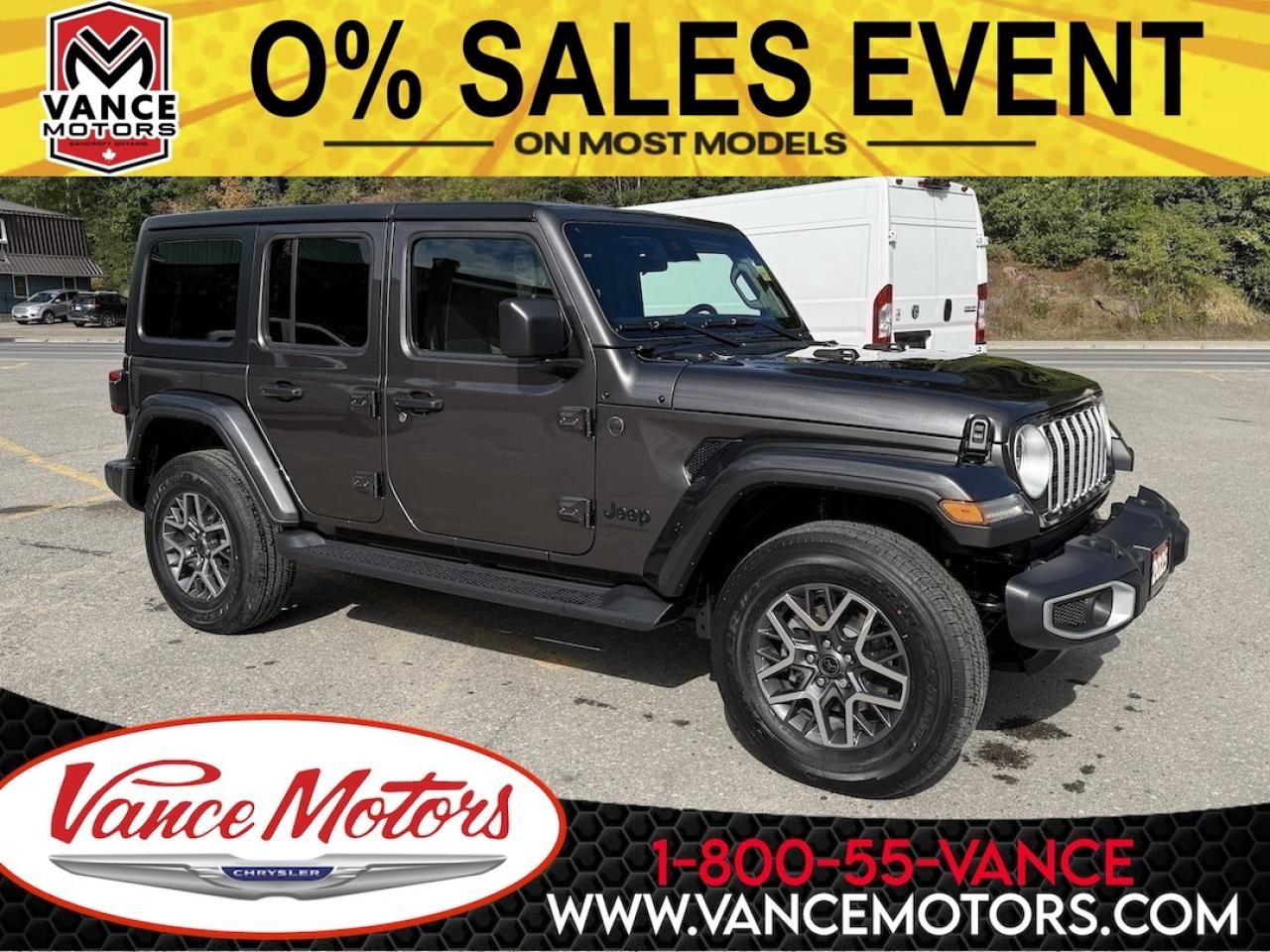 New 2025 Jeep Wrangler SAHARA 4X4 for sale in Bancroft, ON