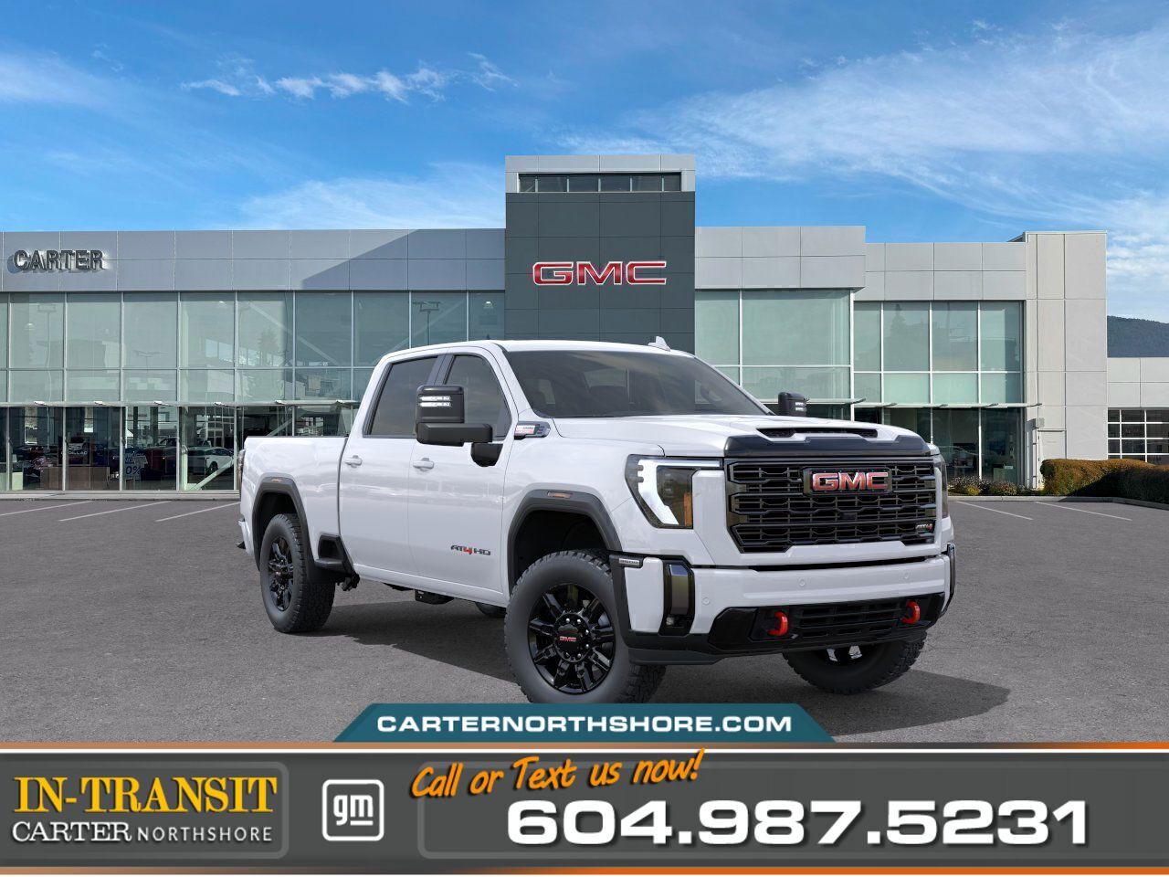 New 2025 GMC Sierra 3500 HD AT4 4WD | Alum Wheels/Heated Vented Seats/HD Cam for sale in North Vancouver, BC