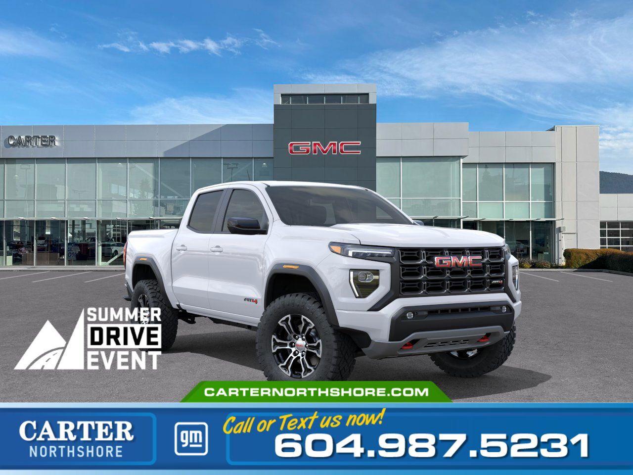 New 2025 GMC Canyon AT4 4WD | Alum Wheels/Vented Seats/Lift Sus for sale in North Vancouver, BC