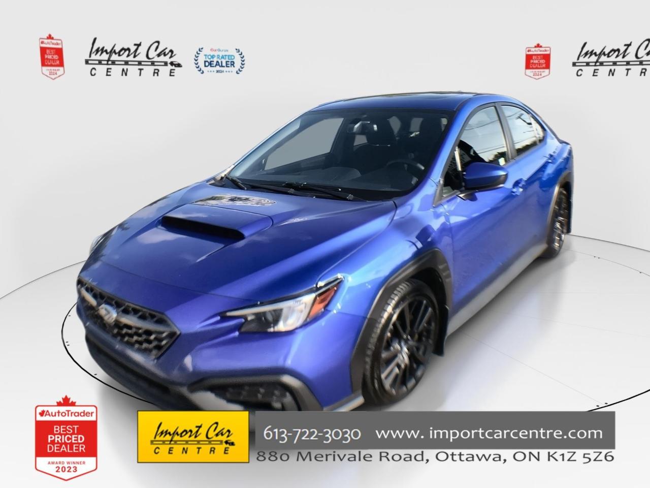 Used 2022 Subaru WRX Sport SPORT!!  6 SPEED, HARMAN KARDON, ROOF, BK. C for sale in Ottawa, ON