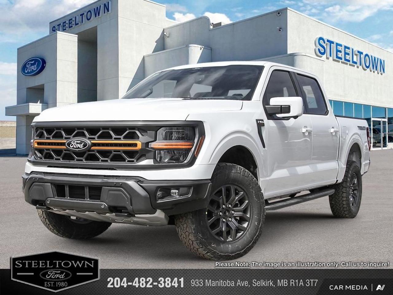<b>Off-Road Package,  Heated Seats,  Climate Control,  Aluminum Wheels,  Running Boards!</b><br> <br> <br> <br>We value your TIME, we wont waste it or your gas is on us!   We offer extended test drives and if you cant make it out to us we will come straight to you!<br> <br>  A true class leader in towing and hauling capabilities, this 2025 Ford F-150 isnt your usual work truck, but the best in the business. <br> <br>Just as you mold, strengthen and adapt to fit your lifestyle, the truck you own should do the same. The Ford F-150 puts productivity, practicality and reliability at the forefront, with a host of convenience and tech features as well as rock-solid build quality, ensuring that all of your day-to-day activities are a breeze. Theres one for the working warrior, the long hauler and the fanatic. No matter who you are and what you do with your truck, F-150 doesnt miss.<br> <br> This space white metallic Crew Cab 4X4 pickup   has an automatic transmission and is powered by a  400HP 3.5L V6 Cylinder Engine.<br> <br> Our F-150s trim level is Tremor. Upgrading to this Ford F-150 Tremor is a great choice as it comes loaded with exclusive aluminum wheels, a performance off-road suspension, a dual stainless steel exhaust with black tip, front fog lights, remote keyless entry and remote engine start, Ford Co-Pilot360 that features lane keep assist, pre-collision assist and automatic emergency braking. Enhanced features include body colored exterior accents, SYNC 4 with enhanced voice recognition, Apple CarPlay and Android Auto, FordPass Connect 4G LTE, steering wheel mounted cruise control, a powerful audio system, trailer hitch and sway control, cargo box lights, power door locks and a rear view camera to help when backing out of a tight spot. This vehicle has been upgraded with the following features: Off-road Package,  Heated Seats,  Climate Control,  Aluminum Wheels,  Running Boards,  Remote Start,  Sync. <br><br> View the original window sticker for this vehicle with this url <b><a href=http://www.windowsticker.forddirect.com/windowsticker.pdf?vin=1FTFW4L88SFB42498 target=_blank>http://www.windowsticker.forddirect.com/windowsticker.pdf?vin=1FTFW4L88SFB42498</a></b>.<br> <br>To apply right now for financing use this link : <a href=http://www.steeltownford.com/?https://CreditOnline.dealertrack.ca/Web/Default.aspx?Token=bf62ebad-31a4-49e3-93be-9b163c26b54c&La target=_blank>http://www.steeltownford.com/?https://CreditOnline.dealertrack.ca/Web/Default.aspx?Token=bf62ebad-31a4-49e3-93be-9b163c26b54c&La</a><br><br> <br/> Total  rebate of $6000 is reflected in the price.   Incentives expire 2025-06-30.  See dealer for details. <br> <br>Family owned and operated in Selkirk for 35 Years.  <br>Steeltown Ford is located just 20 minutes North of the Perimeter Hwy, with an onsite banking center that offers free consultations. <br>Ask about our special dealer rates available through all major banks and credit unions.<br>Dealer retains all rebates, plus taxes, govt fees and Steeltown Protect Plus.<br>Steeltown Ford Protect Plus includes:<br>- Life Time Tire Warranty <br>Dealer Permit # 1039<br><br><br> Come by and check out our fleet of 100+ used cars and trucks and 170+ new cars and trucks for sale in Selkirk.  o~o