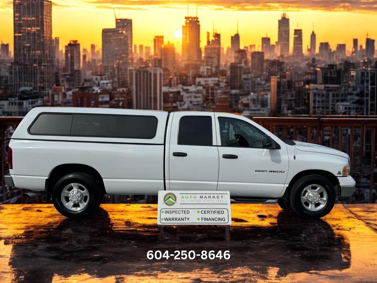 CALL OR TEXT KARL @ 6-0-4-2-5-0-8-6-4-6 FOR INFO & TO CONFIRM WHICH LOCATION.<br /><br />IMMACULATE RAM 3500 HEAVY DUTY 2 WHEEL DRIVE QUAD CAB IN EXCELLENT CONDITION INSIDE AND OUT. THROUGH THE SHOP FULLY INSPECTED AND READY TO GO. TIRES ARE 90%, NEARLY NEW, BRAKES ARE NEW ON THE FRONT AND HAVE 60% REMAINING ON THE REAR. IT'S A LOCAL, 1 OWNER TRUCK WITH NO ACCIDENT CLAIMS.&nbsp;<br /><br />2 LOCATIONS TO SERVE YOU, BE SURE TO CALL FIRST TO CONFIRM WHERE THE VEHICLE IS.<br /><br />We are a family owned and operated business for 40 years. Since 1983 we have been committed to offering outstanding vehicles backed by exceptional customer service, now and in the future. Whatever your specific needs may be, we will custom tailor your purchase exactly how you want or need it to be. All you have to do is give us a call and we will happily walk you through all the steps with no stress and no pressure.<br /><br />&nbsp; &nbsp; &nbsp; &nbsp; &nbsp; &nbsp; &nbsp; &nbsp; &nbsp; &nbsp; &nbsp; &nbsp; &nbsp; &nbsp; &nbsp; &nbsp; &nbsp; &nbsp; &nbsp; &nbsp; &nbsp; &nbsp; WE ARE THE HOUSE OF YES!<br /><br />ADDITIONAL BENEFITS WHEN BUYING FROM SK AUTOMARKET:<br /><br />-ON SITE FINANCING THROUGH OUR 17 AFFILIATED BANKS AND VEHICLE &nbsp;&nbsp;&nbsp;&nbsp;&nbsp;&nbsp;&nbsp;&nbsp;&nbsp;&nbsp;&nbsp;&nbsp;&nbsp;&nbsp;&nbsp;&nbsp;&nbsp;&nbsp;&nbsp;&nbsp;&nbsp;&nbsp;&nbsp;&nbsp;&nbsp;&nbsp;&nbsp;&nbsp;&nbsp;&nbsp;&nbsp;&nbsp;&nbsp;&nbsp;&nbsp;&nbsp;&nbsp;&nbsp;&nbsp;&nbsp;&nbsp;&nbsp;&nbsp;&nbsp;&nbsp;&nbsp;&nbsp;&nbsp;&nbsp;&nbsp;&nbsp;&nbsp;&nbsp;&nbsp;&nbsp;&nbsp;&nbsp;&nbsp;&nbsp;&nbsp;&nbsp;&nbsp;&nbsp;&nbsp;&nbsp;&nbsp;&nbsp;&nbsp;&nbsp;&nbsp;&nbsp;&nbsp;&nbsp;&nbsp;&nbsp;&nbsp;&nbsp;&nbsp;&nbsp;&nbsp;&nbsp;&nbsp;&nbsp;&nbsp;&nbsp;&nbsp;&nbsp;&nbsp;&nbsp;&nbsp;&nbsp;&nbsp;&nbsp;&nbsp;&nbsp;&nbsp;&nbsp;&nbsp;&nbsp;&nbsp;&nbsp;&nbsp;&nbsp;&nbsp;&nbsp;&nbsp;&nbsp;&nbsp;&nbsp;&nbsp;&nbsp;&nbsp;&nbsp;&nbsp;&nbsp;&nbsp;&nbsp;FINANCE COMPANIES.<br />-IN HOUSE LEASE TO OWN PROGRAM.<br />-EVERY VEHICLE HAS UNDERGONE A 120 POINT COMPREHENSIVE INSPECTION.<br />-EVERY PURCHASE INCLUDES A FREE POWERTRAIN WARRANTY.<br />-EVERY VEHICLE INCLUDES A CARFAX AND ICBC DAMAGE REPORT.<br />-EVERY VEHICLE IS GUARANTEED LIEN FREE.<br />-DISCOUNTED RATES ON PARTS AND SERVICE FOR YOUR NEW CAR AND ANY OTHER&nbsp; &nbsp;FAMILY CARS THAT NEED WORK NOW AND IN THE FUTURE.<br />-40 YEARS IN THE VEHICLE SALES INDUSTRY.<br />-A+++ MEMBER OF THE BETTER BUSINESS BUREAU.<br />-RATED&nbsp;TOP DEALER BY CARGURUS 5 YEARS IN A ROW<br />-MEMBER&nbsp;IN GOOD STANDING WITH THE VEHICLE SALES AUTHORITY OF BRITISH&nbsp; &nbsp;COLUMBIA.<br />-MEMBER OF THE AUTOMOTIVE RETAILERS ASSOCIATION.<br />-COMMITTED CONTRIBUTOR TO OUR LOCAL COMMUNITY AND THE RESIDENTS OF BC.<br /> This vehicle has been Fully Inspected, Certified and Qualifies for Our Free Extended Warranty.Don't forget to ask about our Great Finance and Lease Rates. We also have a Options for Buy Here Pay Here and Lease to Own for Good Customers in Bad Situations. 2 locations to help you, White Rock and Langley. Be sure to call before you come to confirm the vehicles location and availability or look us up at www.automarketsales.com. White Rock 604-542-4970 and Langley 604-533-1310. Serving Surrey, Delta, Langley, Richmond, Vancouver, all of BC and western Canada. Financing & leasing available. CALL SK AUTOMARKET LTD. 6045424970. Call us toll-free at 1 877 813-6807. $999 Documentation fee (negotiable) and applicable taxes are in addition to advertised prices. LANGLEY LOCATION DEALER# 40038 S. SURREY LOCATION DEALER #9987