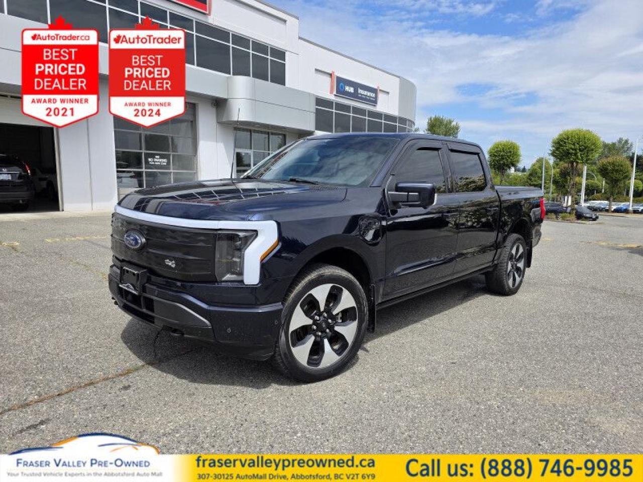 Used 2023 Ford F-150 Lightning Platinum  -  Premium Audio - $253.65 /Wk for sale in Abbotsford, BC