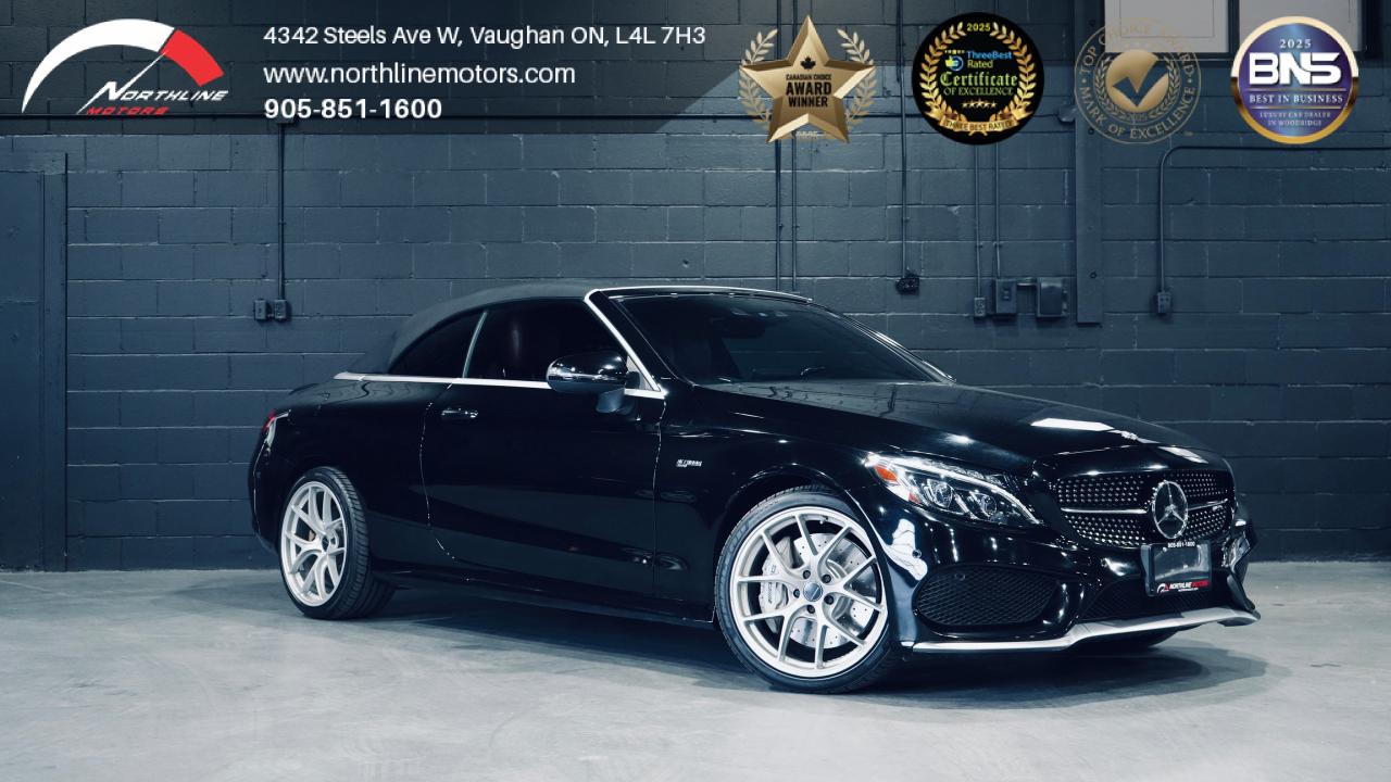 ***QUALIFY FOR A 4 YEAR WARRANTY ON OUR VEHICLES TODAY!!!

Vehicle Key Features Include:

2017 MERCEDES-BENZ C 43 4MATIC AMG

Northline Motors is a 5 star, family-owned dealership that prides itself on strong family values and a commitment to excellence. As consecutive winners of the Peoples Top Choice Award in the GTA, recognized as one of the Top Three Best Dealers in Vaughan by Top Three Rated, named Best Canadian Business by the Canada Business Review Board, and accredited by the Better Business Bureau with an A+ rating, our dedication to quality truly stands out. Weve also been honored with the Readers Choice Award in Vaughan. Visit our website for weekly updates on our exciting inventory, or stop by our pressure free, friendly showrooms - coffee and tea are always on us-to experience luxury, comfort, and innovation firsthand. With over 12 years of industry experience, we understand your needs and work tirelessly to deliver an exceptional experience every time. Our competitive prices and extensive selection of premium vehicles are backed by full transparency, comprehensive vehicle history reports, extended warranties, and aftermarket services. Serving customers nationwide, we invite you to call or visit today and become part of the ever growing Northline family. 

 Please note: Prices exclude applicable taxes and licensing fees. All vehicles, unless otherwise specified, can be certified for an additional $999; otherwise, as per OMVIC regulations, the vehicle is not drivable, certified, or e tested. 

Although every effort is made to ensure the information provided is accurate and up-to-date, we do not take responsibility for any errors, omissions, or typographical mistakes found on our pages, including vehicle options. Additionally, prices are subject to change without notice. To ensure you have the most up-to-date information, please contact our sales team.