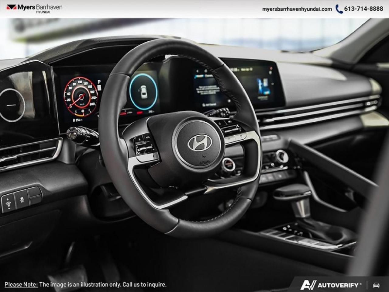 2025 Hyundai Elantra Luxury IVT  - Premium Audio - $218 B/W Photo