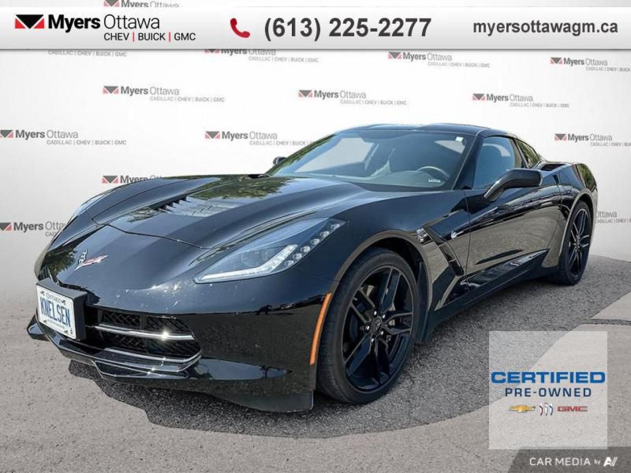 Used 2019 Chevrolet Corvette Stingray 1LT  BLACK 1LT COUPE, Z51 WHEELS, 7 SPEED MANUAL for sale in Ottawa, ON