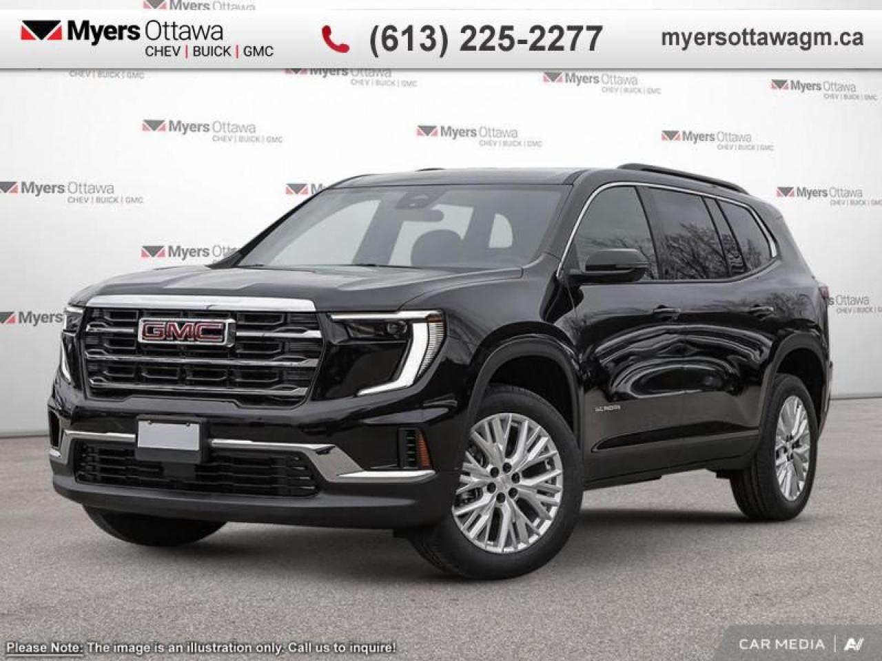 New 2025 GMC Acadia Elevation  ACADIA ELEVATION, BLACK ON BLACK, PREMIUM PACKAGE for sale in Ottawa, ON