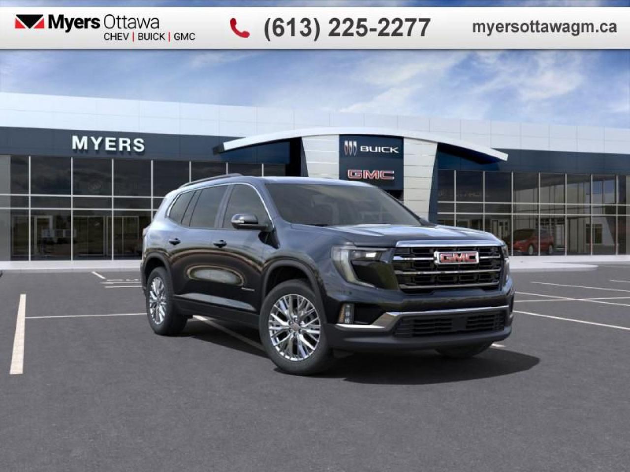 New 2025 GMC Acadia Elevation  ACADIA ELEVATION, BLACK ON BLACK, PREMIUM PACKAGE for sale in Ottawa, ON