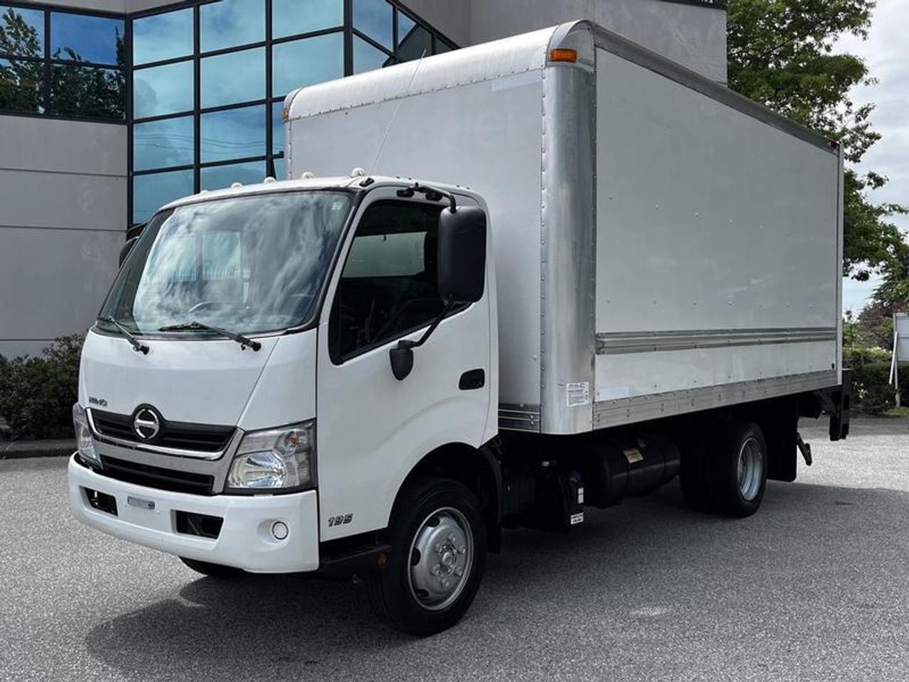 2018 Hino 195 16 Foot Cube Van with Power Tailgate, 5.1L, 4 cylinder, 2 door, automatic, cruise control, air conditioning, AM/FM radio, power door locks, white exterior, black interior.  $45,730.00 plus $375 processing fee, $46,105.00 total payment obligation before taxes.   Listing report, warranty, contract commitment cancellation fee, financing available on approved credit (some limitations and exceptions may apply). All above specifications and information is considered to be accurate but is not guaranteed and no opinion or advice is given as to whether this item should be purchased. We do not allow test drives due to theft, fraud, acts of vandalism and undetectable impaired driving. Instead we provide the following benefits: Complimentary Warranty (with options to extend), Limited Money Back Satisfaction Guarantee on Fully Completed Contracts, Contract Commitment Cancellation, and an Open-Ended Sell-Back Option. Ask seller for details or call 604-522-REPO(7376) to confirm listing availability.