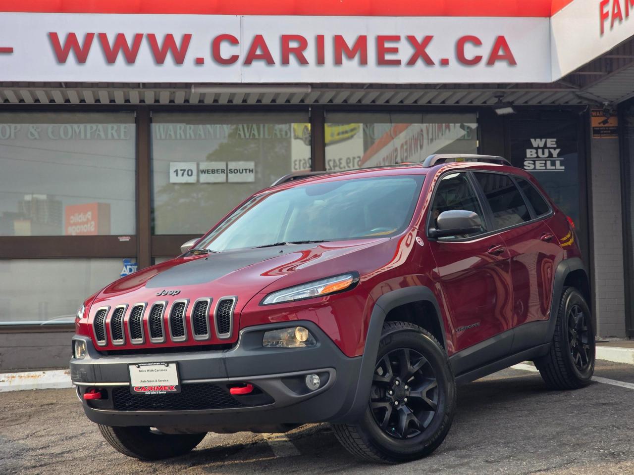 Used 2016 Jeep Cherokee Trailhawk Accident Free | Panoramic Sunroof | Leather for sale in Waterloo, ON