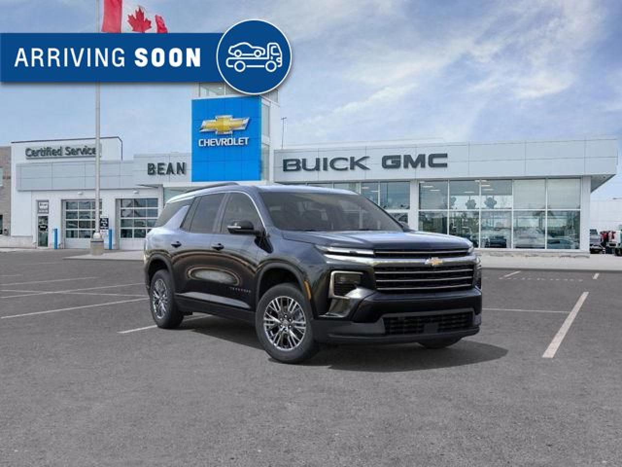 New 2025 Chevrolet Traverse LT 2.5L 4 CYL WITH REMOTE START/ENTRY, HEATED SEATS, HEATED STEERING WHEEL, POWER LIFTGATE, HD SURROUND VISION, APPLE CARPLAY AND ANDROID AUTO for sale in Carleton Place, ON