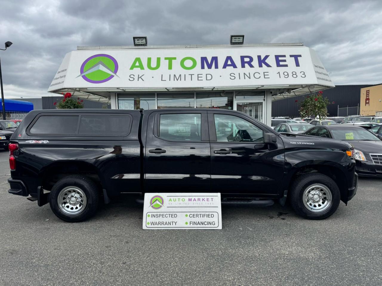 Used 2022 Chevrolet Silverado 1500 LTD WT CREW CAB 4X4! CANOPY! INSPECTED W/BCAA MBRSHP & WRNTY! for sale in Langley, BC