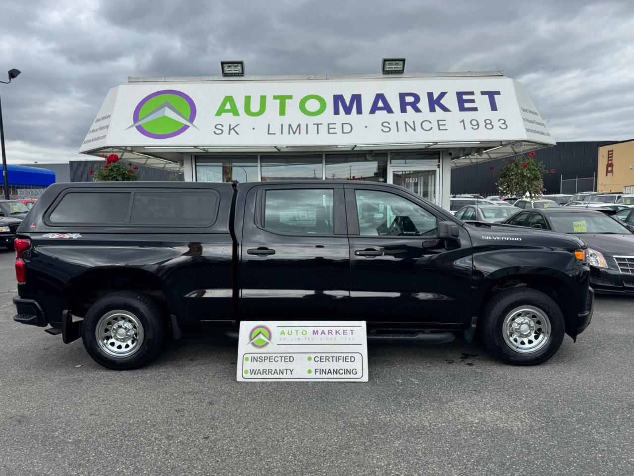 CALL OR TEXT KARL @ 6-0-4-2-5-0-8-6-4-6 FOR INFO & TO CONFIRM WHICH LOCATION.<br /><br />BEAUTIFUL SILVERADO 4X4 CREW CAB IN GREAT SHAPE. TIRES ARE NEARLY NEW AND SO ARE THE BRAKES. FULLY INSPECTED, READY TO GO, NEEDS NOTHING. LOCAL BC TRUCK. NICELY EQUIPTED TRUCK, CLEAN AND READY FOR A NEW HOME. COMES WITH A VERY NICE CANOPY TOO! <br /><br />2 LOCATIONS TO SERVE YOU, BE SURE TO CALL FIRST TO CONFIRM WHERE THE VEHICLE IS.<br /><br />We are a family owned and operated business for 40 years. Since 1983 we have been committed to offering outstanding vehicles backed by exceptional customer service, now and in the future. Whatever your specific needs may be, we will custom tailor your purchase exactly how you want or need it to be. All you have to do is give us a call and we will happily walk you through all the steps with no stress and no pressure.<br /><br />                                            WE ARE THE HOUSE OF YES!<br /><br />ADDITIONAL BENEFITS WHEN BUYING FROM SK AUTOMARKET:<br /><br />-ON SITE FINANCING THROUGH OUR 17 AFFILIATED BANKS AND VEHICLE                                                                                                                      FINANCE COMPANIES.<br />-IN HOUSE LEASE TO OWN PROGRAM.<br />-EVERY VEHICLE HAS UNDERGONE A 120 POINT COMPREHENSIVE INSPECTION.<br />-EVERY PURCHASE INCLUDES A FREE POWERTRAIN WARRANTY.<br />-EVERY VEHICLE INCLUDES A COMPLIMENTARY BCAA MEMBERSHIP FOR YOUR SECURITY.<br />-EVERY VEHICLE INCLUDES A CARFAX AND ICBC DAMAGE REPORT.<br />-EVERY VEHICLE IS GUARANTEED LIEN FREE.<br />-DISCOUNTED RATES ON PARTS AND SERVICE FOR YOUR NEW CAR AND ANY OTHER   FAMILY CARS THAT NEED WORK NOW AND IN THE FUTURE.<br />-40 YEARS IN THE VEHICLE SALES INDUSTRY.<br />-A+++ MEMBER OF THE BETTER BUSINESS BUREAU.<br />-RATED TOP DEALER BY CARGURUS 5 YEARS IN A ROW<br />-MEMBER IN GOOD STANDING WITH THE VEHICLE SALES AUTHORITY OF BRITISH   COLUMBIA.<br />-MEMBER OF THE AUTOMOTIVE RETAILERS ASSOCIATION.<br />-COMMITTED CONTRIBUTOR TO OUR LOCAL COMMUNITY AND THE RESIDENTS OF BC.<br /> $495 Documentation fee and applicable taxes are in addition to advertised prices.<br />LANGLEY LOCATION DEALER# 40038<br />S. SURREY LOCATION DEALER #9987<br />