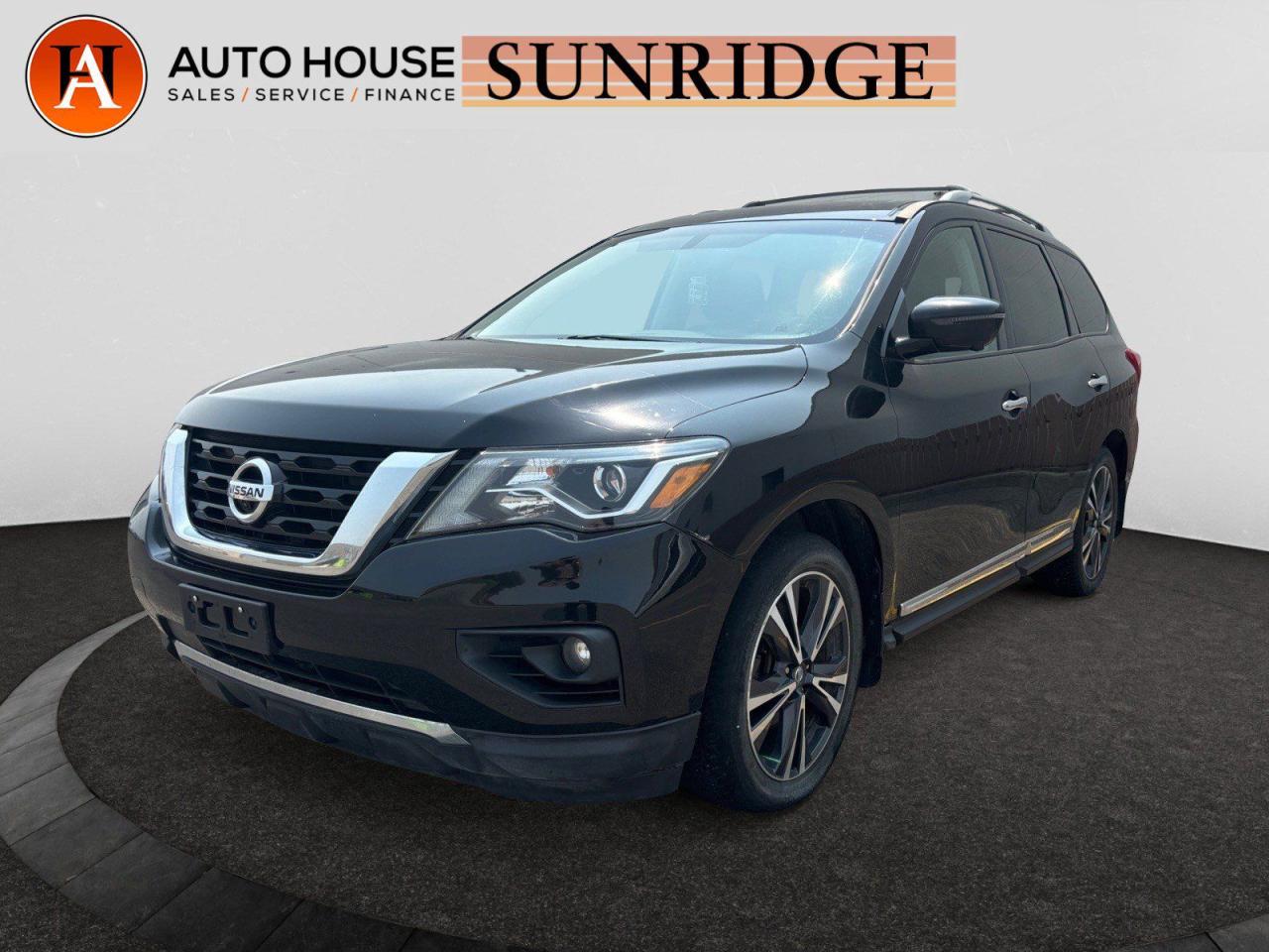 Used 2017 Nissan Pathfinder Platinum AWD LUXURY NAVIGATION THIRD ROW SEAT REMOTE START HEATED LEATHER SEATS ENTERTAINMENT SCREEN for sale in Calgary, AB