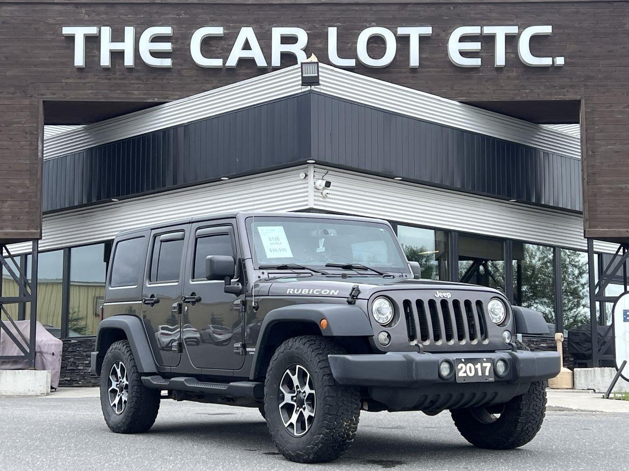 2017 Jeep Wrangler Unlimited Rubicon HEATED LEATHER SEATS, NAV, 12V OUTLET, REMOVEABLE HARD AND SOFT TOP!! Photo