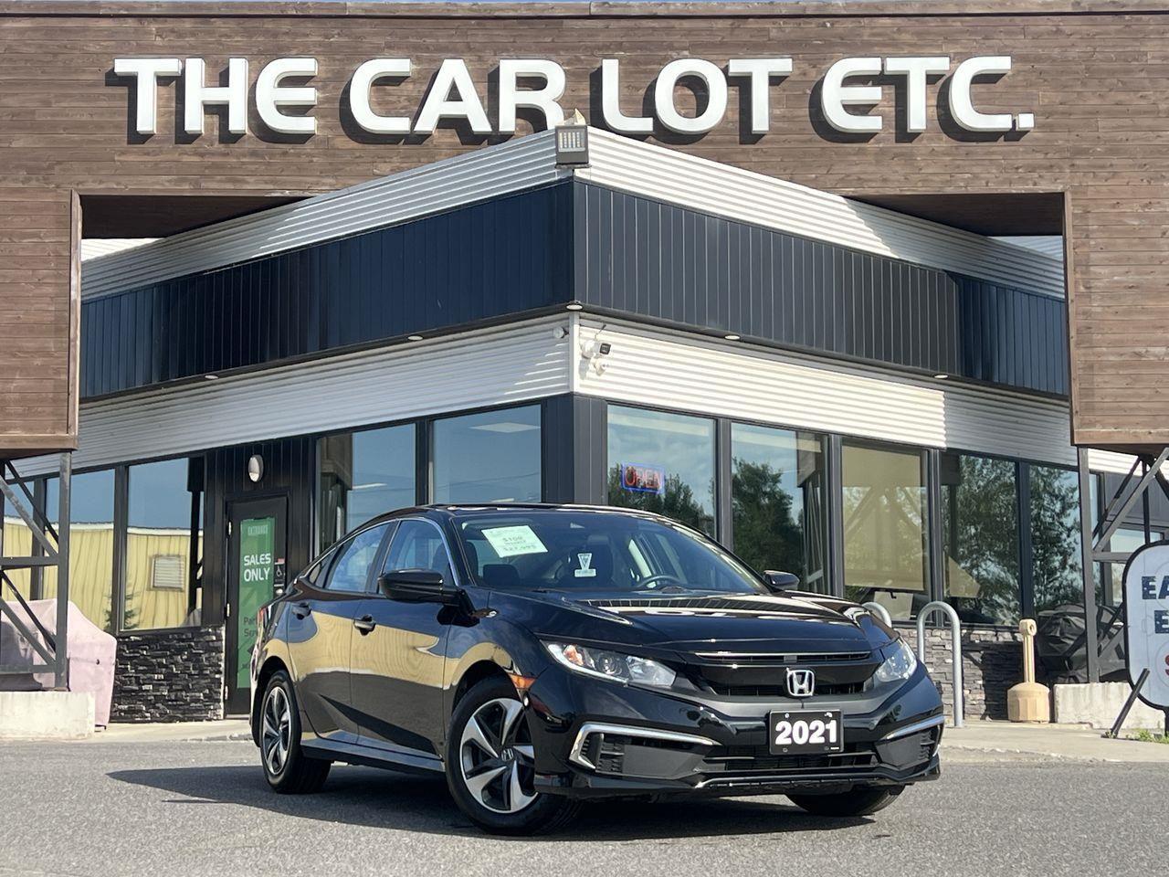 Used 2021 Honda Civic LX APPLE CARPLAY/ANDROID AUTO, BACK UP CAM, HEATED SEATS, SIRIUS XM!! for sale in Sudbury, ON