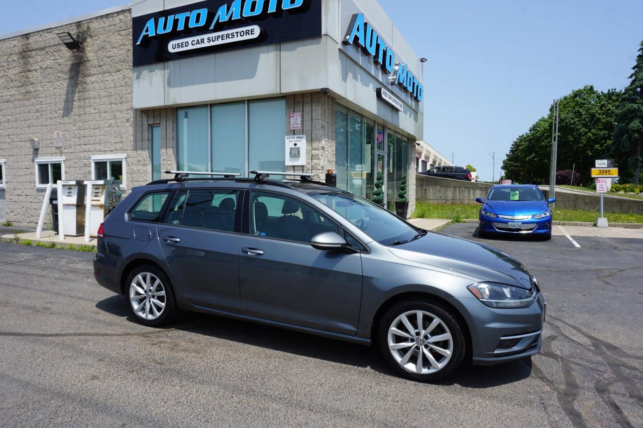 Used 2019 Volkswagen Golf Sportwagen 1.4T S COMFORTLINE CERTIFIED *ACCIDENT FREE* CAMERA NAV BLUETOOTH LEATHER HEATED SEATS PANO ROOF CRUISE ALLOYS for sale in Burlington, ON
