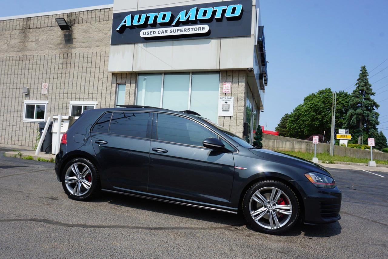 Used 2016 Volkswagen GTI S 6Speed 4Dr CERTIFIED *ACCIDENT FREE* CAMERA NAV BLUETOOTH LEATHER HEATED SEATS SUNROOF CRUISE ALLOYS for sale in Burlington, ON