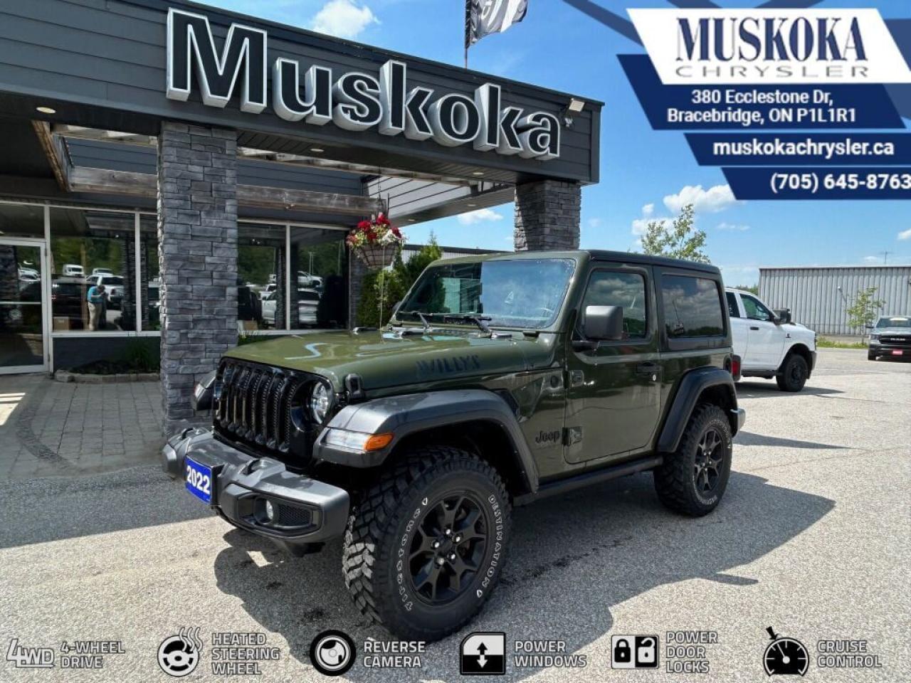 Used 2022 Jeep Wrangler Willys for sale in Bracebridge, ON