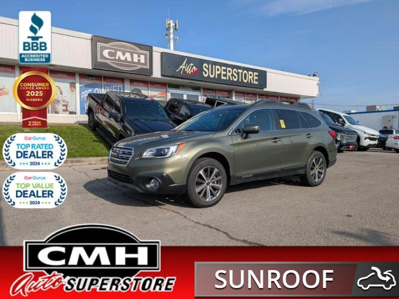 2016 Subaru Outback 3.6R Limited  **PWR GATE - LEATHER**