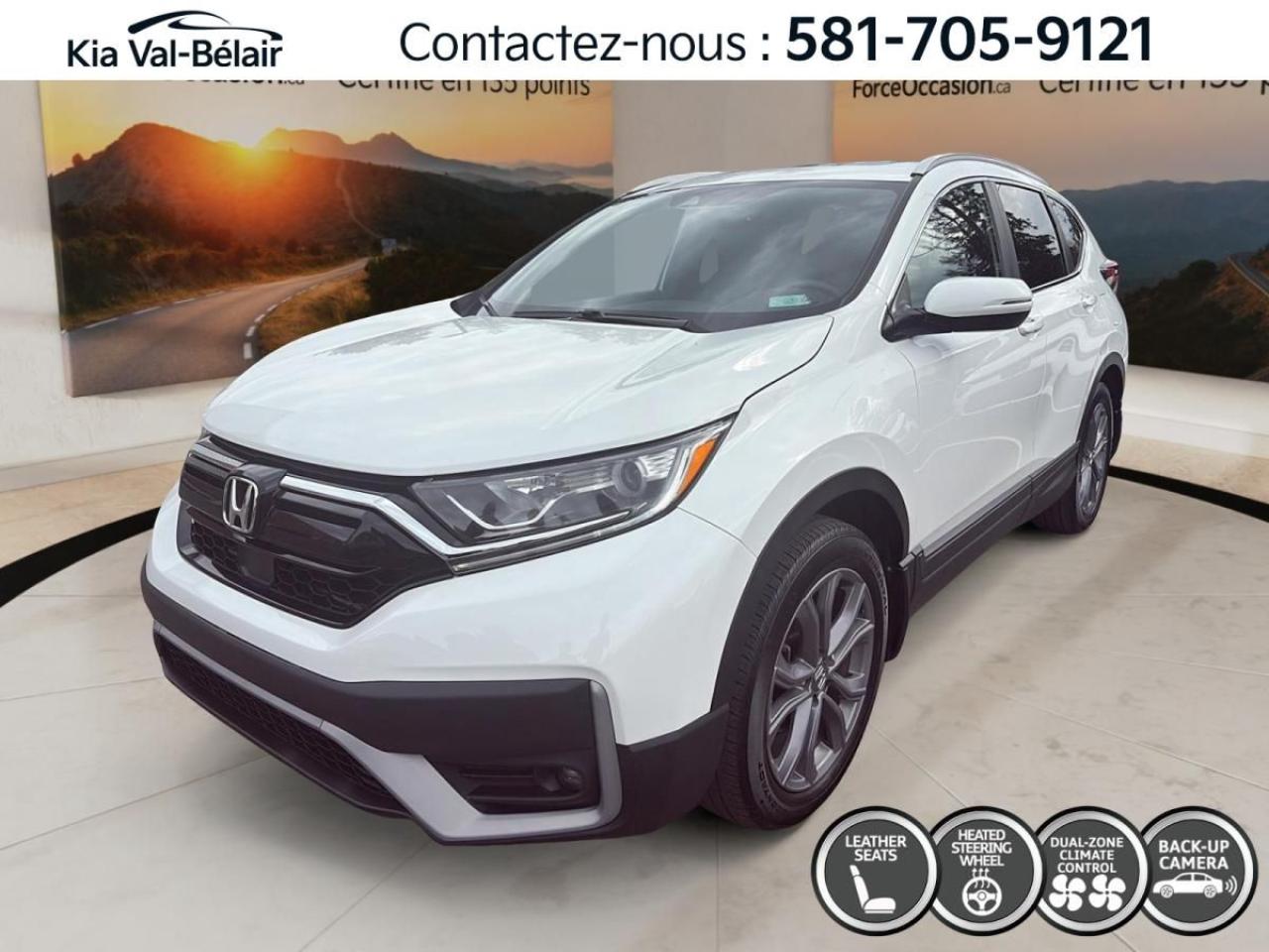 Used 2021 Honda CR-V SPORT * AWD * TURBO * CUIR * TOIT * CAMERA * GPS for sale in Québec, QC