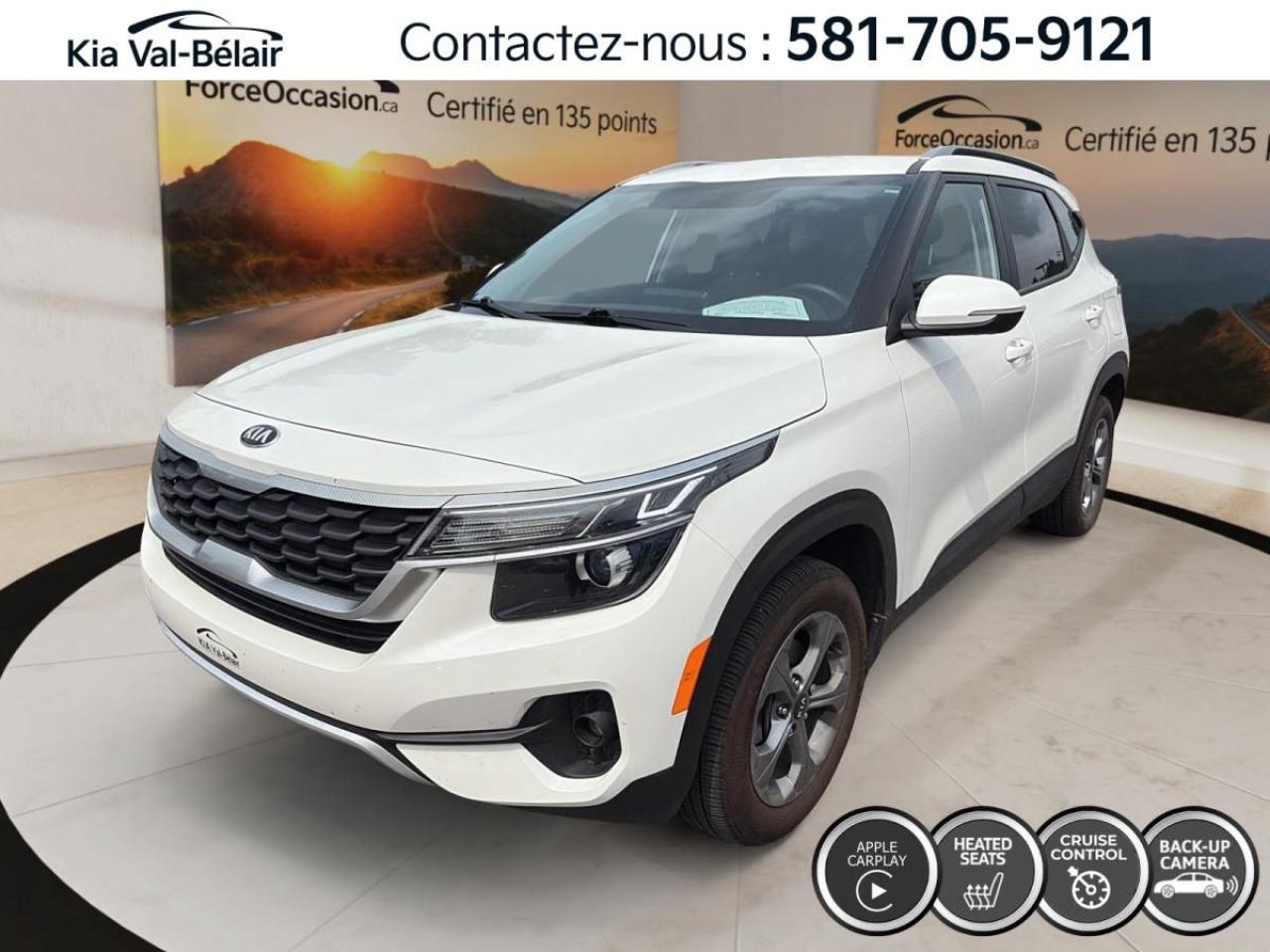 Used 2021 Kia Seltos LX *FWD *CAMÉRA *CARPLAY *CRUISE *SIÈGE CHAUF *A/C for sale in Québec, QC