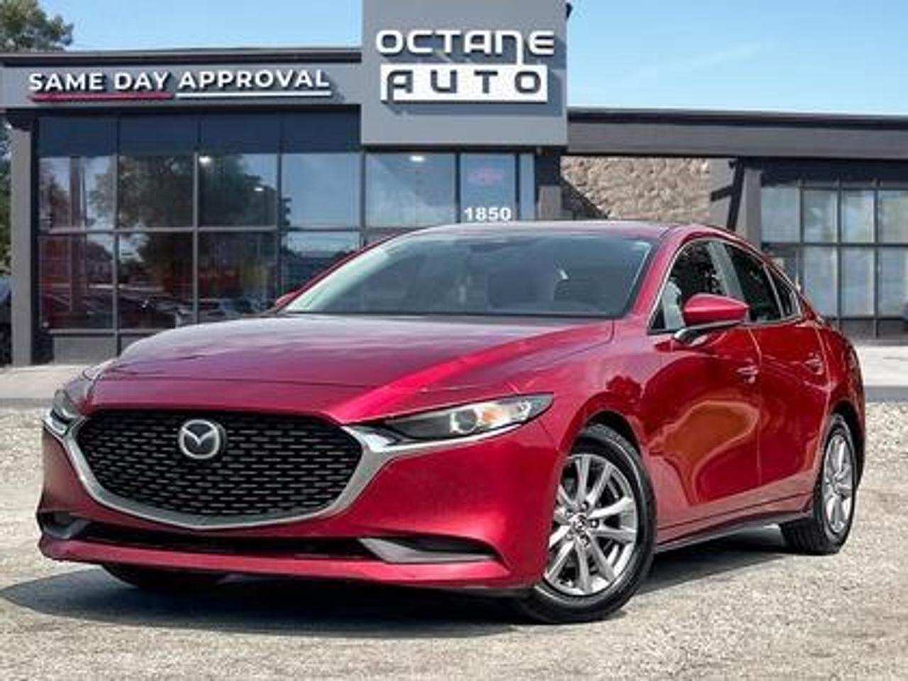 <p>Finance Price $17,895 | Cash Price $19,395<br><br>2019 Mazda Mazda3 GS, accident free, a stylish compact sedan that blends sporty performance with refined comfort and everyday practicality.<br><br>Powered by a responsive engine with smooth handling, the Mazda3 delivers an engaging driving experience while maintaining excellent fuel efficiency rated at approximately 8.1 L/100 km combined.<br><br>The interior is well equipped with modern features including a touchscreen infotainment system, Bluetooth connectivity, keyless entry with push button start, rear view camera, and heated front seats for added comfort during colder months.<br><br>Advanced safety technologies such as lane departure warning help provide additional driver confidence on the road. With its sleek design, strong reliability, and balanced performance, the 2019 Mazda3 GS is an excellent choice for drivers looking for a practical and enjoyable daily driver.<br><br>Available Now at Octane Used Cars<br>1850 Lawrence Ave E, Scarborough, ON M1R 2Y4<br>Call us today to book a test drive.<br><br>CERTIFICATION<br>All our vehicles go through a comprehensive safety inspection that exceeds industry standards. Certification includes a full inspection, oil change, and professional detailing before delivery. Vehicles are not drivable if not certified and not e-tested. A certification package is available for $699. Trade-ins welcome. All vehicles are subject to HST, licensing fees, and a $22 OMVIC fee.<br><br>FINANCING<br>No credit, new to the country, or dealing with bankruptcy, consumer proposal, or collections. Our finance and credit experts can help you get approved and start rebuilding your credit. Bad credit is usually good enough for financing. Financing deals are subject to an admin fee and we offer on the spot financing with instant approvals.<br><br>WARRANTY<br>This vehicle qualifies for extended warranty options. Our team can help you choose the right coverage.<br><br>PRICE<br>At Octane Used Cars we believe in fair and transparent pricing. We constantly monitor the market and adjust our prices below the market average to offer you the best possible value. Enjoy a no haggle and no pressure buying experience with us. Why pay more elsewhere.</p>
