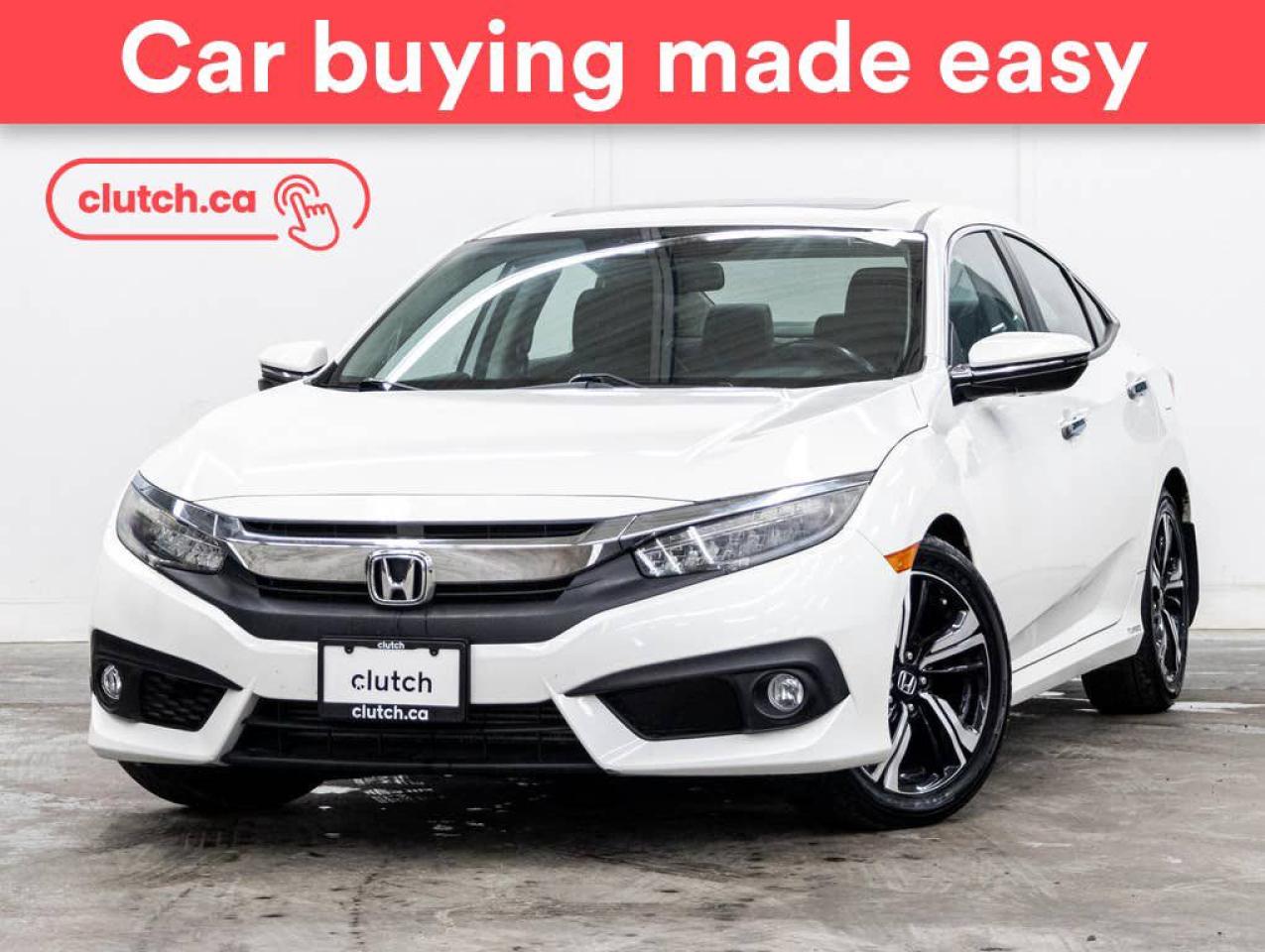 Used 2017 Honda Civic Touring w/ Apple CarPlay & Android Auto, Power Moonroof, Nav for sale in Toronto, ON