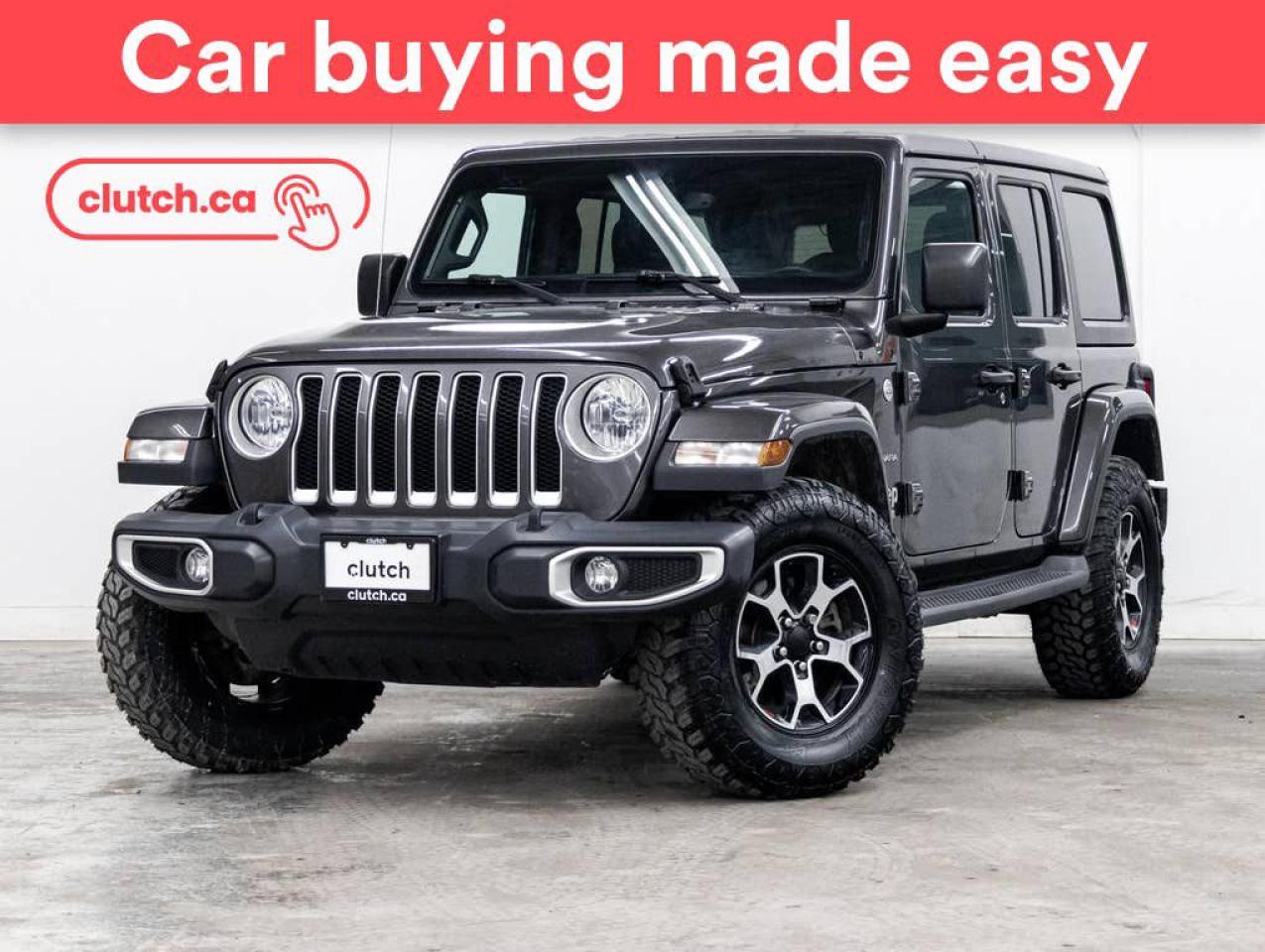 Used 2020 Jeep Wrangler Unlimited Sahara 4WD w/ Apple CarPlay & Android Auto, Rearview Cam, Nav for sale in Toronto, ON