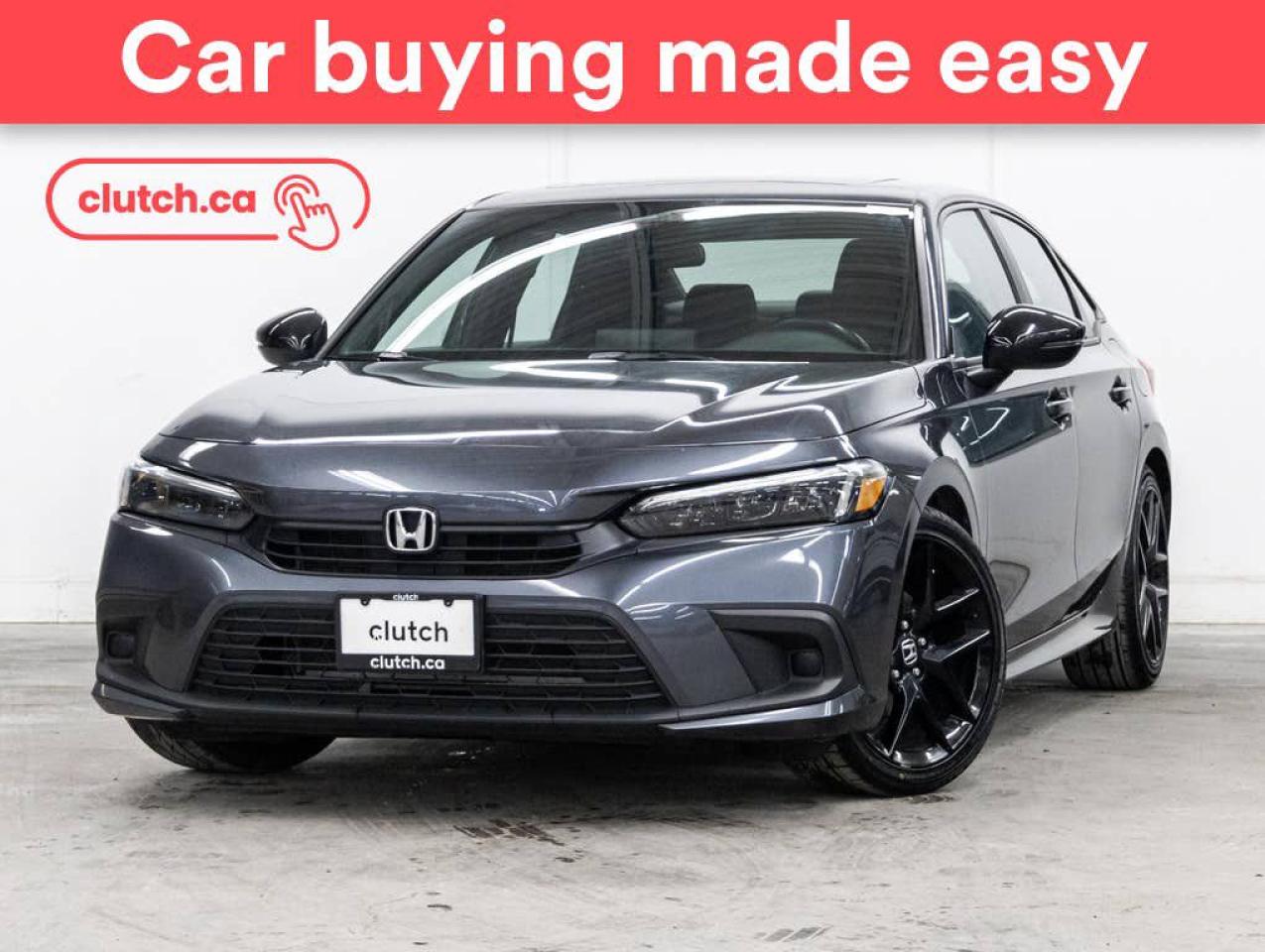 Used 2022 Honda Civic Sport w/ Apple CarPlay & Android Auto, Power Moonroof, Heated Steering Wheel for sale in Toronto, ON