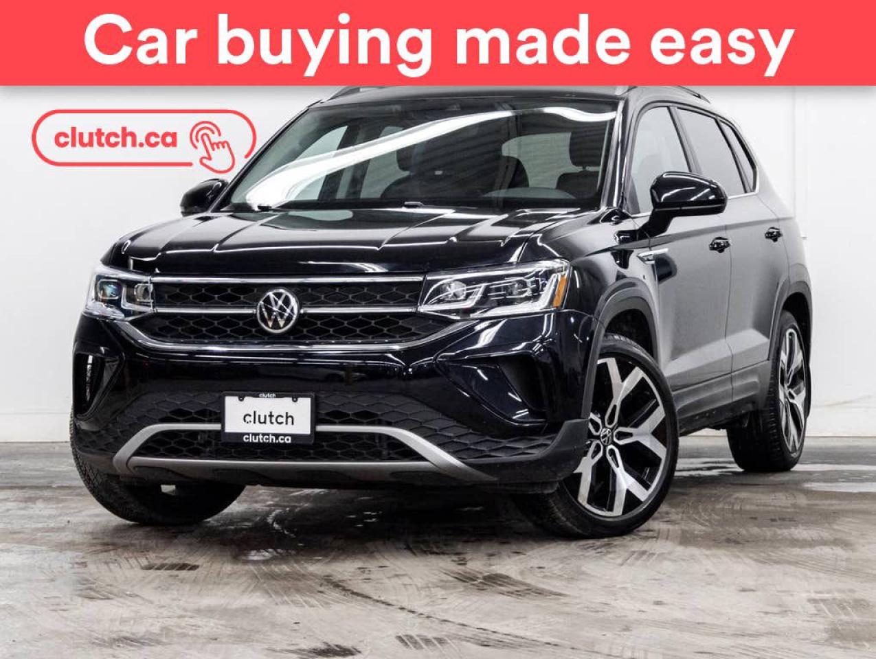 Used 2022 Volkswagen Taos Highline AWD w/ Advanced Driver Assistance Systems Pkg w/Apple CarPlay & Android Auto, Heated Front Seats, Backup Cam for sale in Toronto, ON