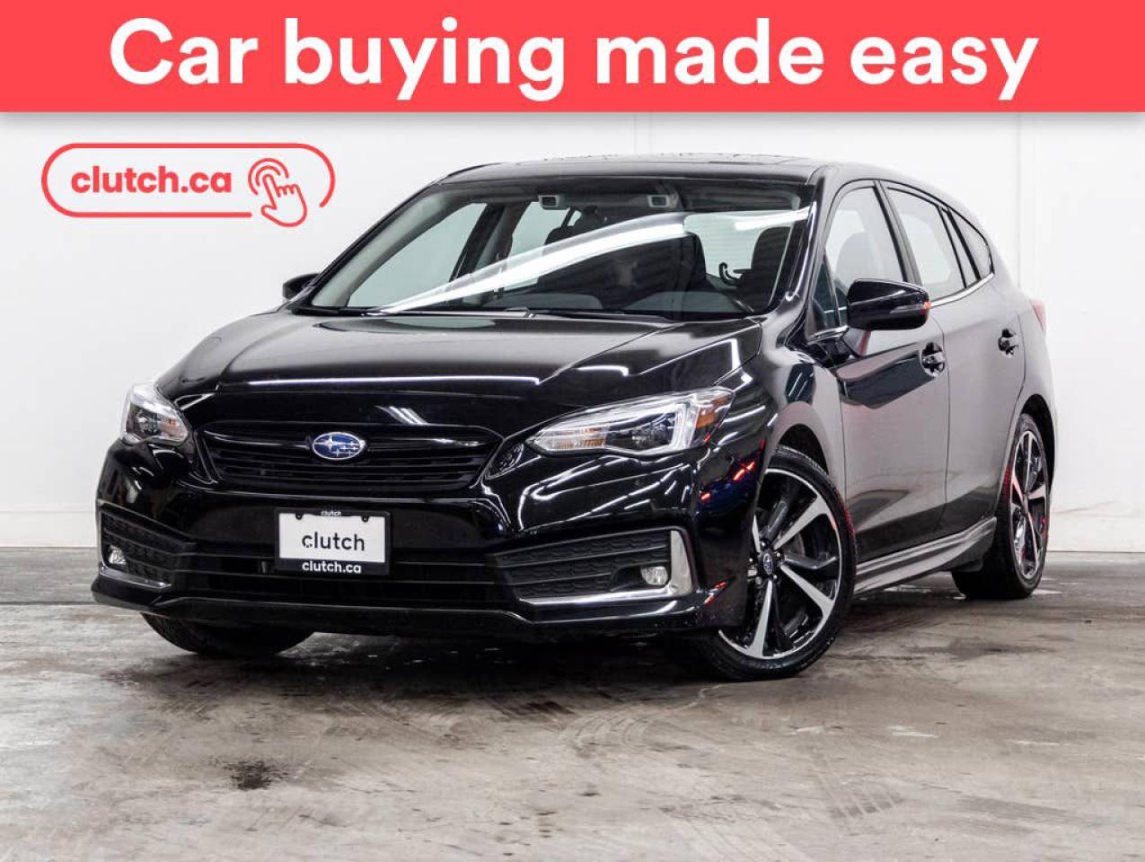 Used 2022 Subaru Impreza Sport-Tech AWD w/ Apple CarPlay & Android Auto, Power Moonroof, Nav for sale in Toronto, ON